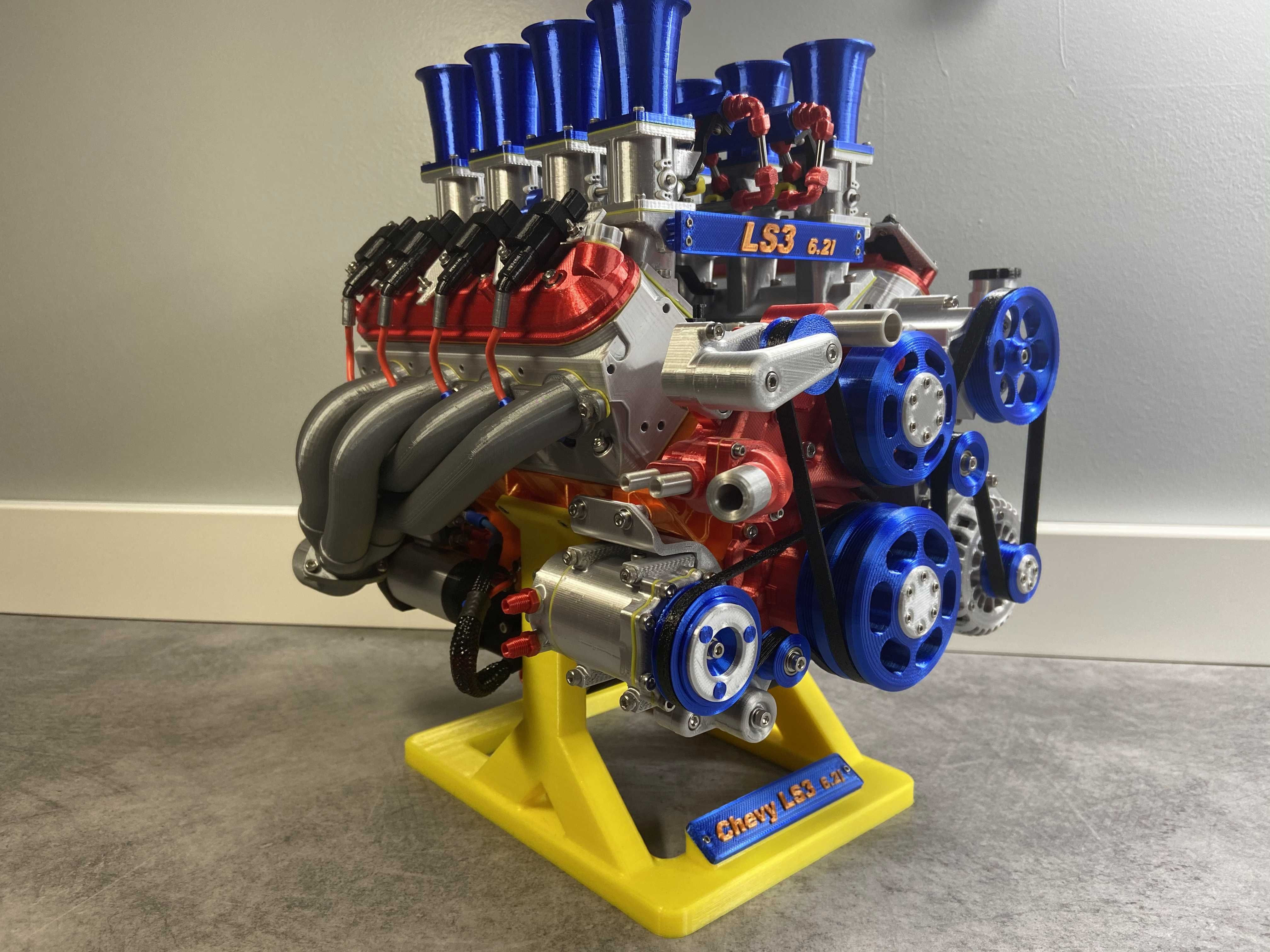 Wallpaper #70BlL5MBJhL2WPbanby473 Makes of Chevy Camaro Ls3 V8 Engine Scale Working Model by