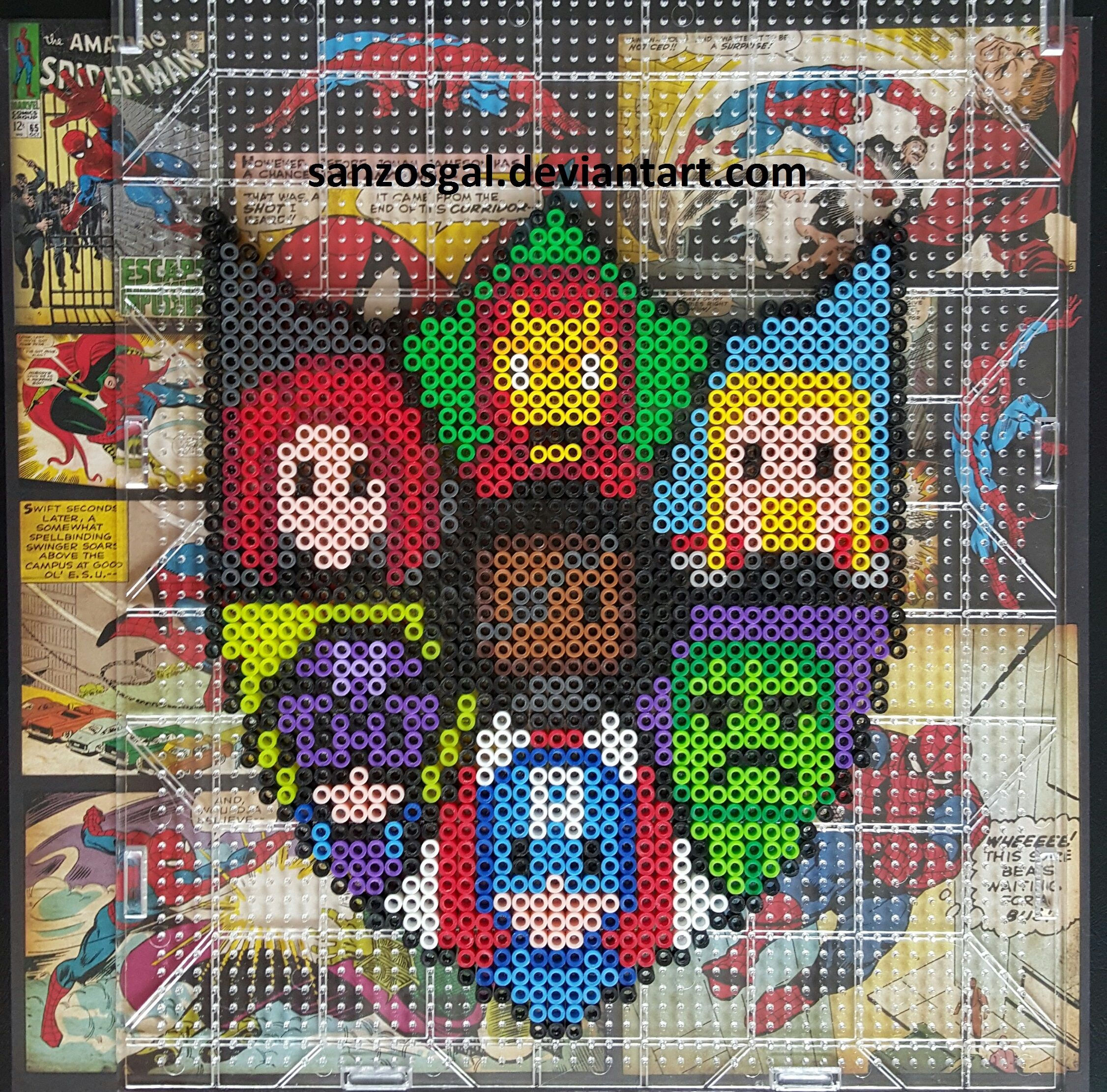 Wallpaper #8hmLNo8BtGB6xQ78SaKh41 Marvels the Avengers Shield Perler Beads by Sanzosgal Hama Beads