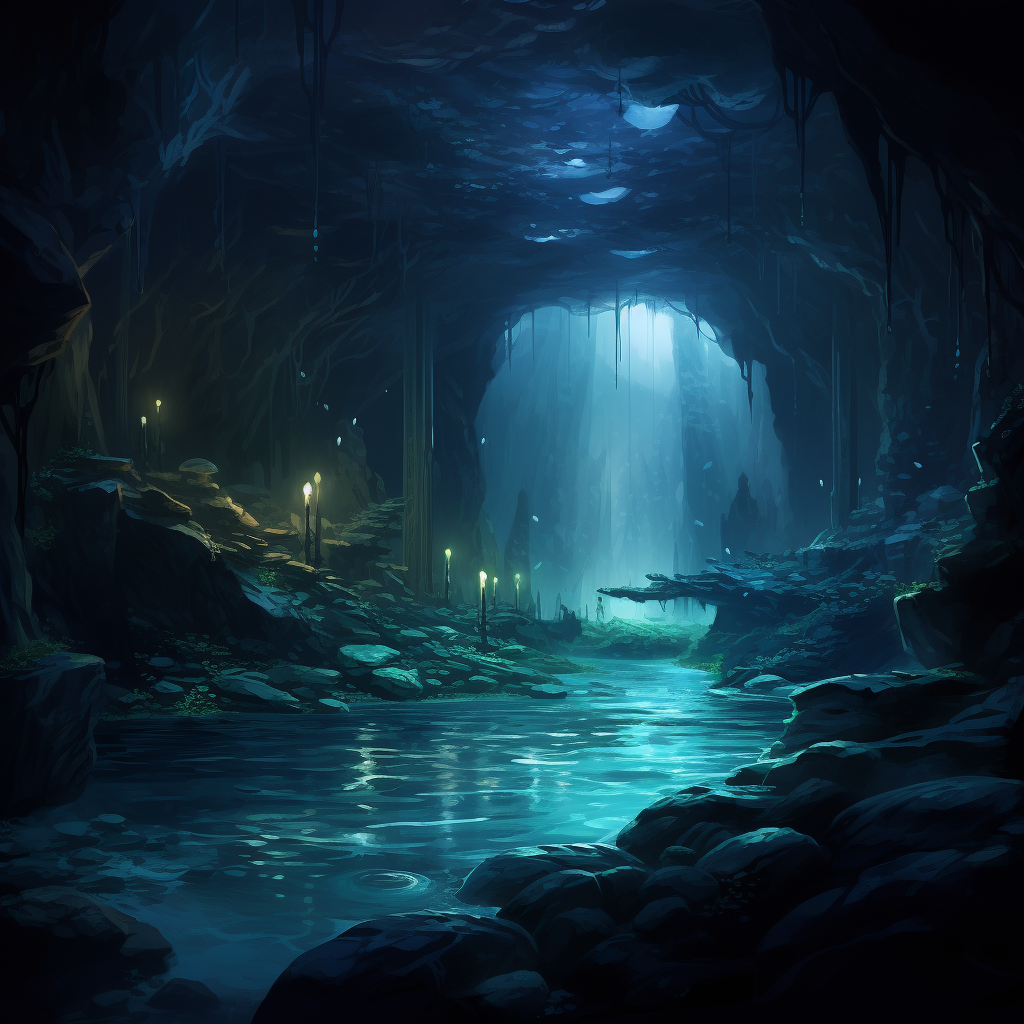 Wallpaper #6lZ8eJcBsd6xcFiEm9rx119 Merfolk Underground Cave Lake Simic Fantasy Landscape Fantasy Art