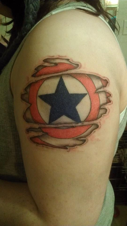 Wallpaper #P5zO4JIBZHQxiYarB7hG182 My Captain America Shield Tattoo by Insanitysopensky on Deviantart