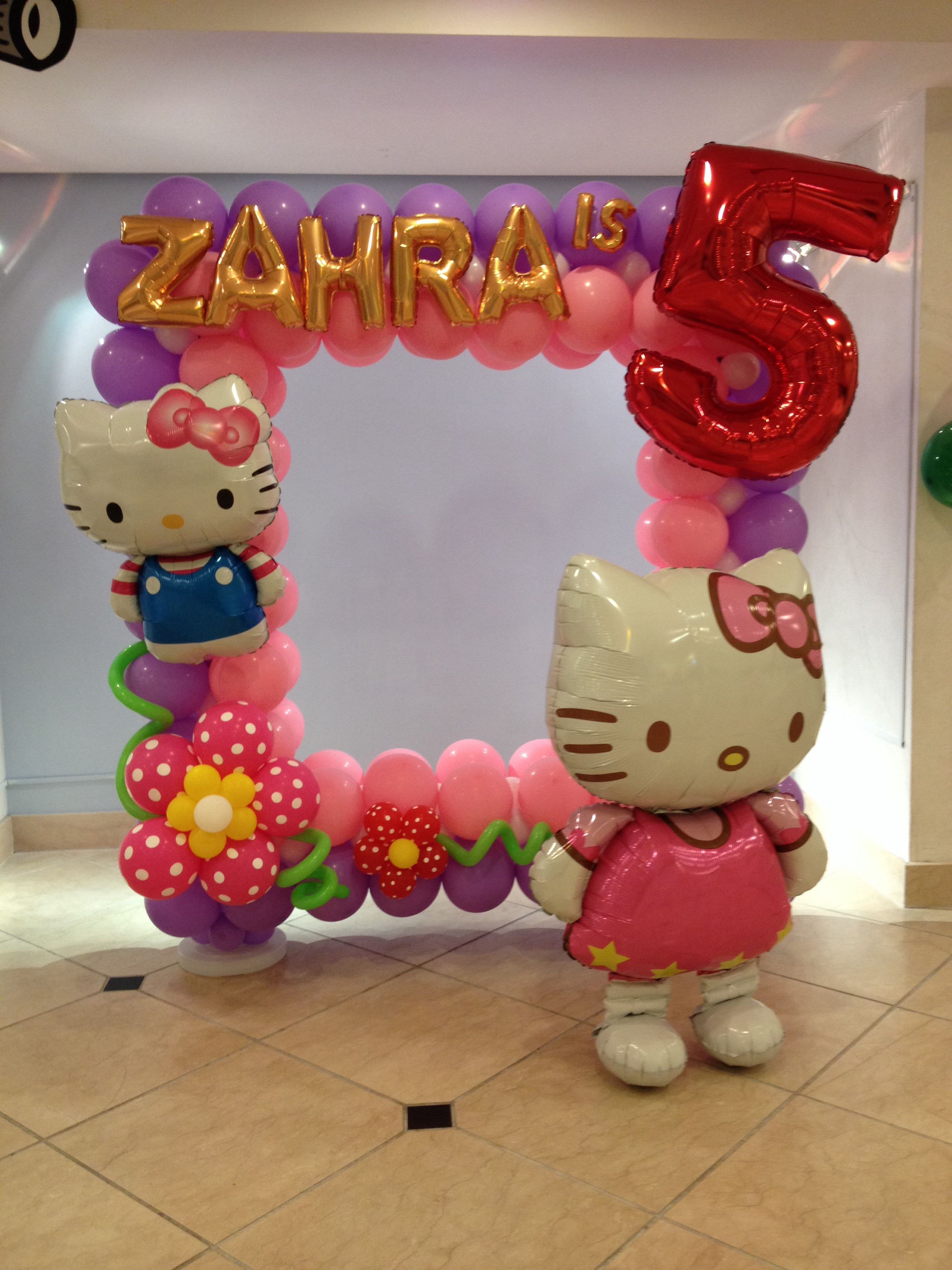 Wallpaper #pXOLg44BFI5NbQksWBrC42 Hello Kitty Balloon Frame Hello Kitty Birthday Party Hello Kitty