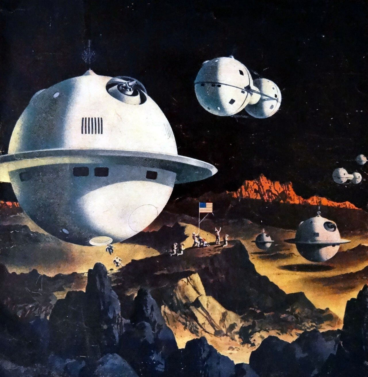 Wallpaper #bmcL-pIBSpphPi3-1o8F91 List 93 Wallpaper Old Sci Fi Art Completed