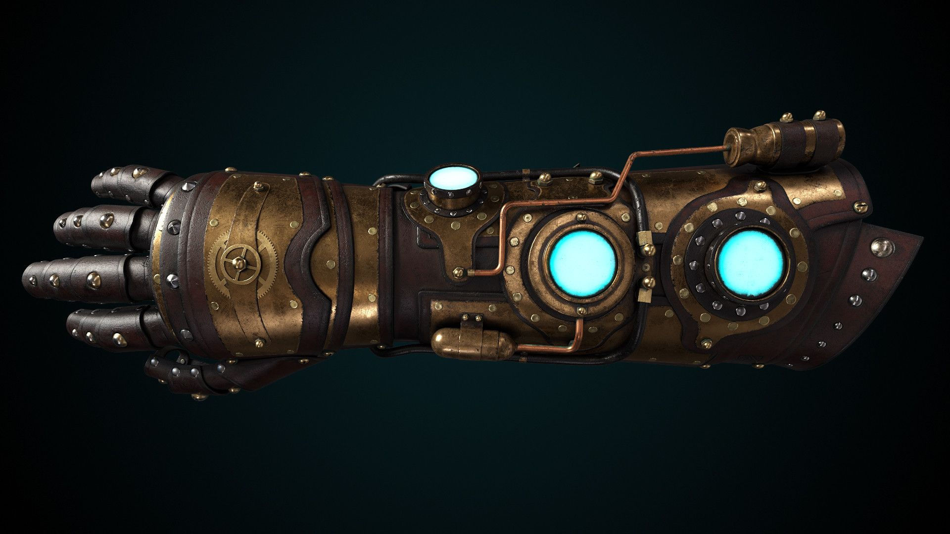 Wallpaper #4BkEF48BtGB6xQ78gG7-25 Artstation Steampunk Gauntlet John Dickinson Steampunk Armor