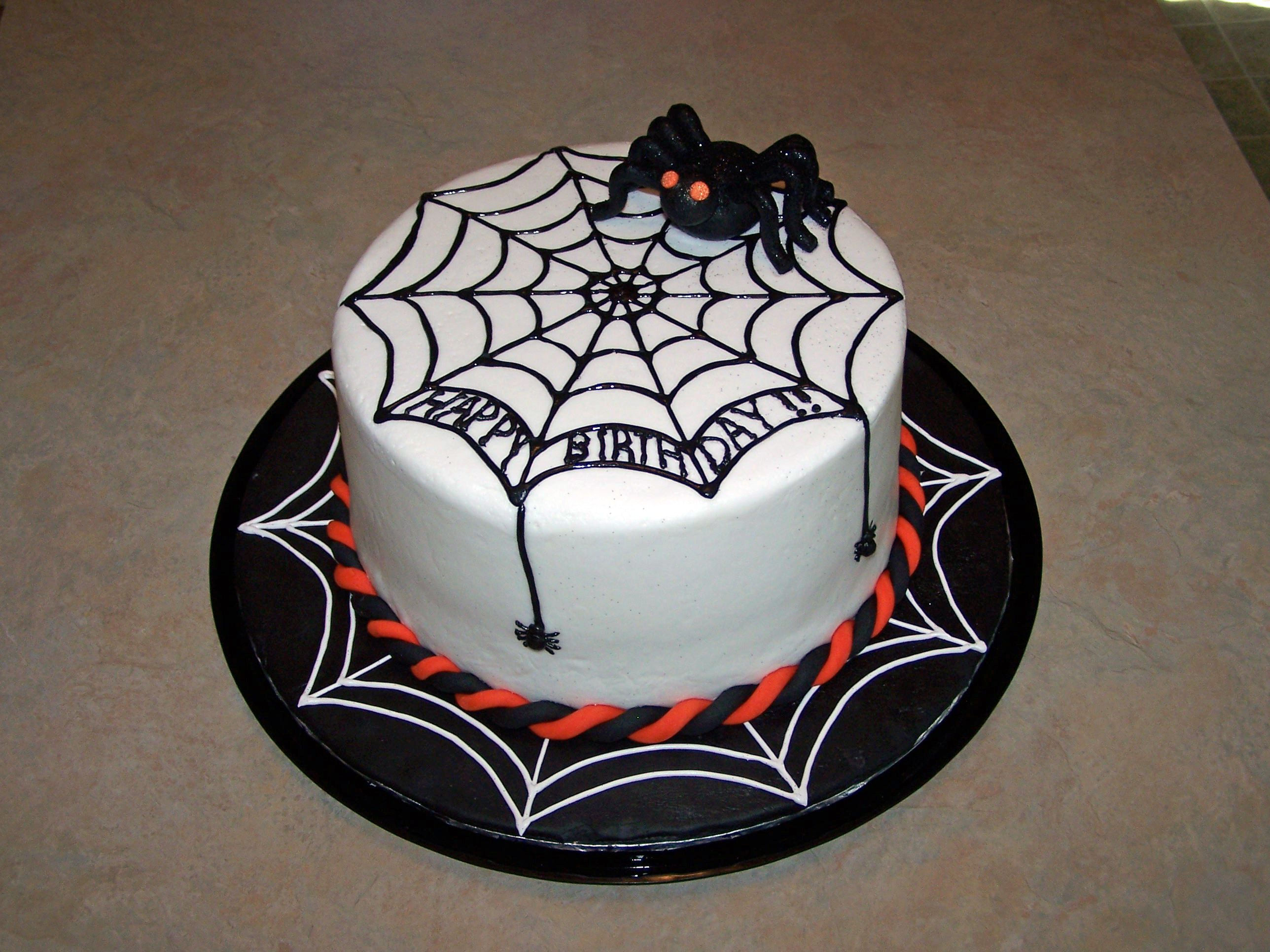 Wallpaper #XPTBOZMBKFX8bn3rFHcU87 Halloween Spider Birthday Cakes