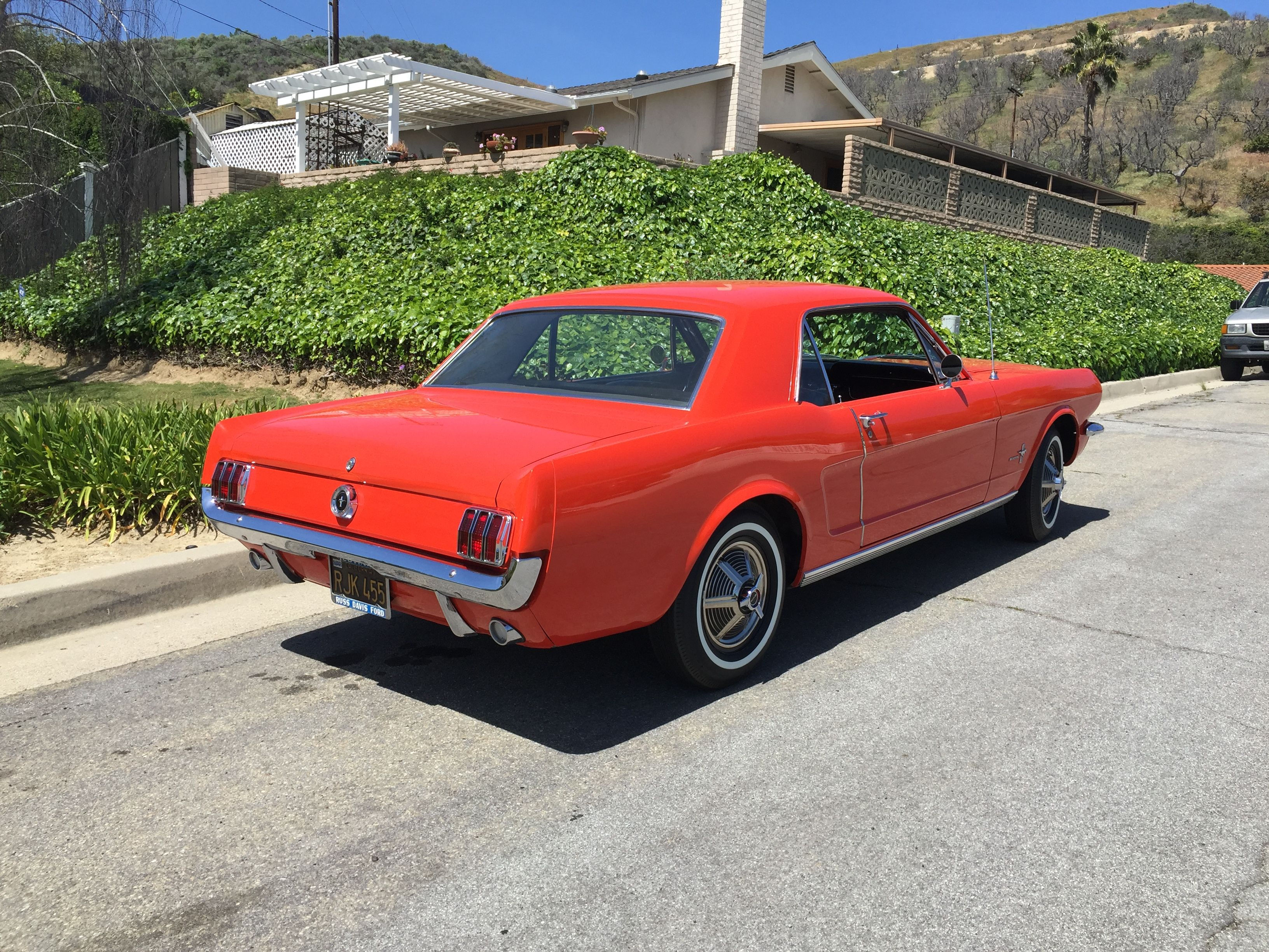 Wallpaper #8BmaF48BtGB6xQ78E2_s13 All Original Poppy Red Paint and Black Interior 19645 Ford Mustang