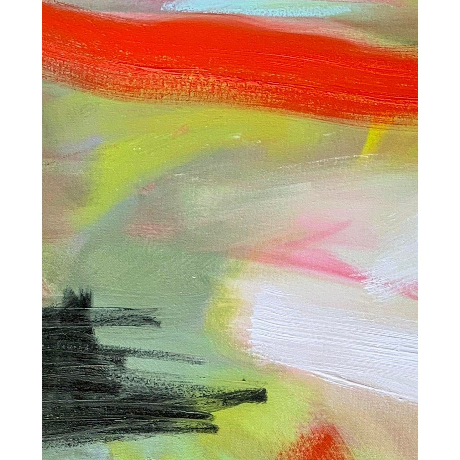 Wallpaper #SWeu7pIBSpphPi3-HV6n195 Kilauea by Trixie Pitts Abstract Expressionist Oil Painting