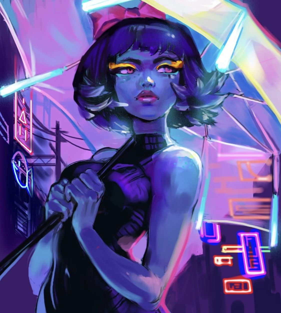 Wallpaper #N2er-5IBSpphPi3-ZJXN77 Cyberpunk Art Posted on April 27 2019 by at Mishin Silo on Instagram