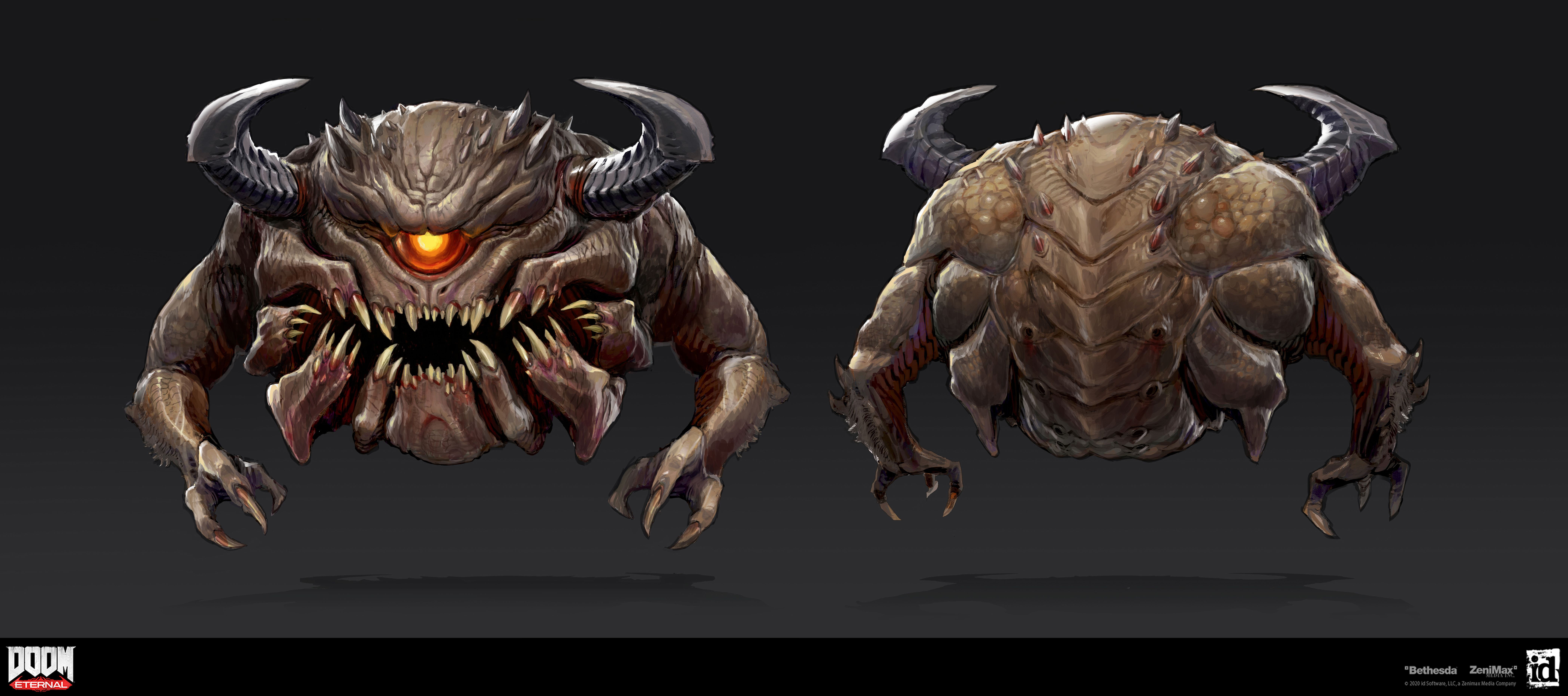 Wallpaper #8mfKDpMBSpphPi3-Qevh127 Pain Elemental Doom Eternal Concept Art Doom Doom Demons Doom
