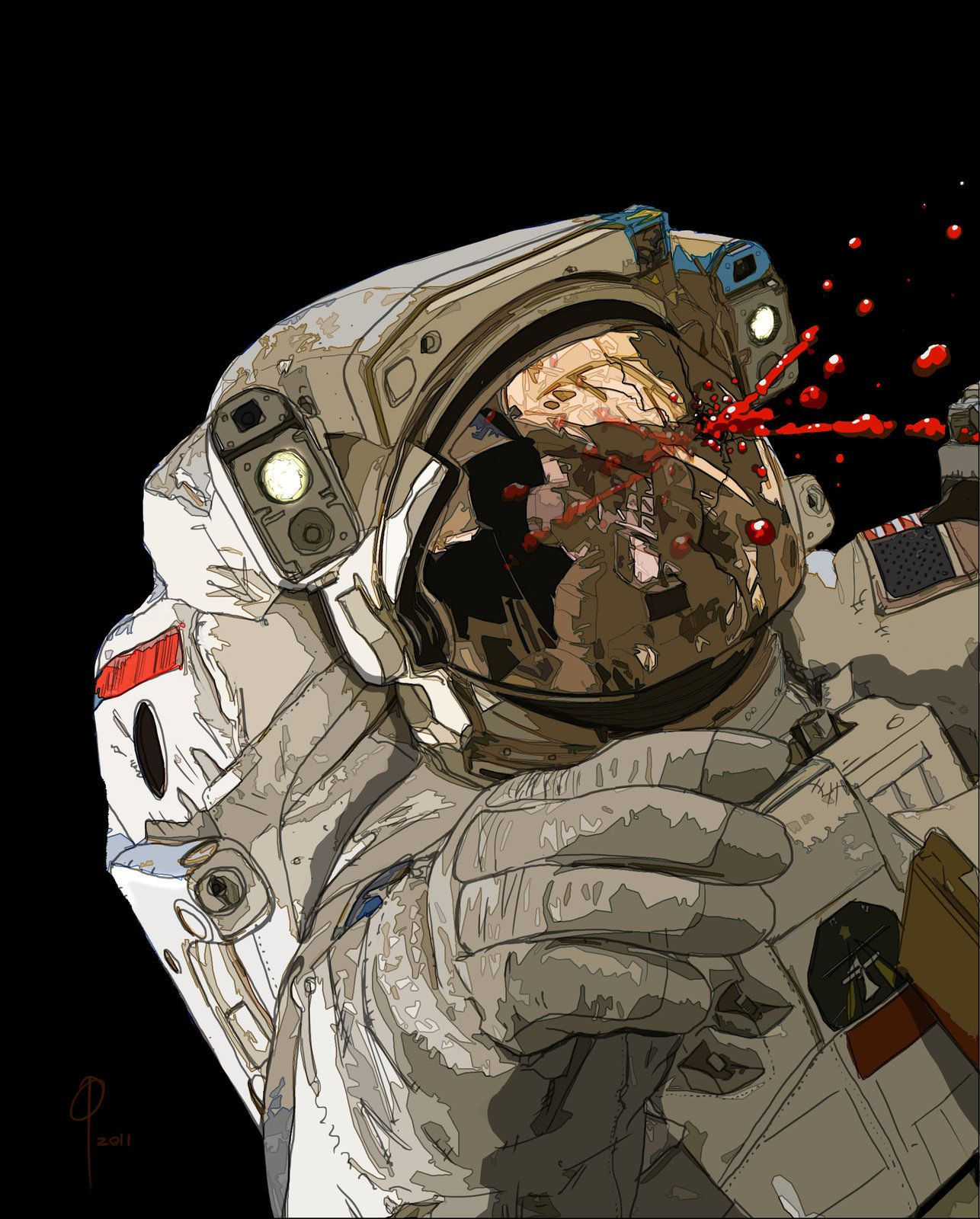 Wallpaper #TOqkVpMBlwTYPL18VRAh85 Space Trouble Paul Lasalle Space Drawings Space Art Astronaut Art