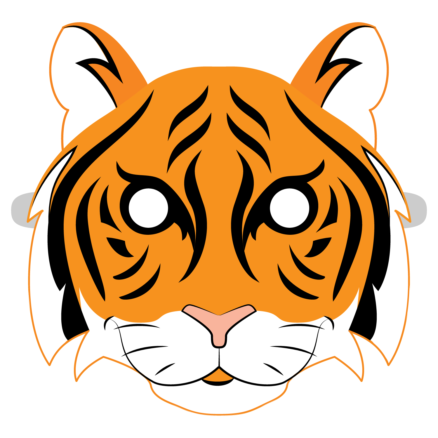 Wallpaper #2DEZNpMB5zzyi_yY8VhT362 Tiger Mask Template Free Printable Papercraft Templates Artofit