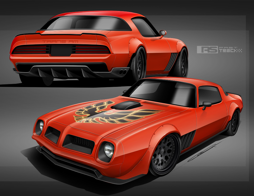 Wallpaper #Lbi625IBJvJKYCmEKvib457 76 Trans Am by Chris Gray Classic Muscle Car with Flames