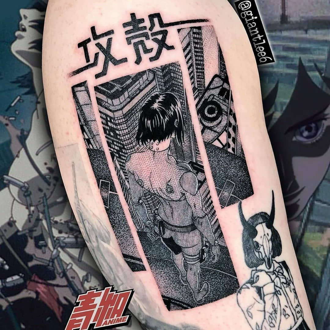 Wallpaper #O2dE7ZIBSpphPi3-KVcC28 Tattoos 100 Black 77k on Instagram Ghost in the Shell by at Giantlee6