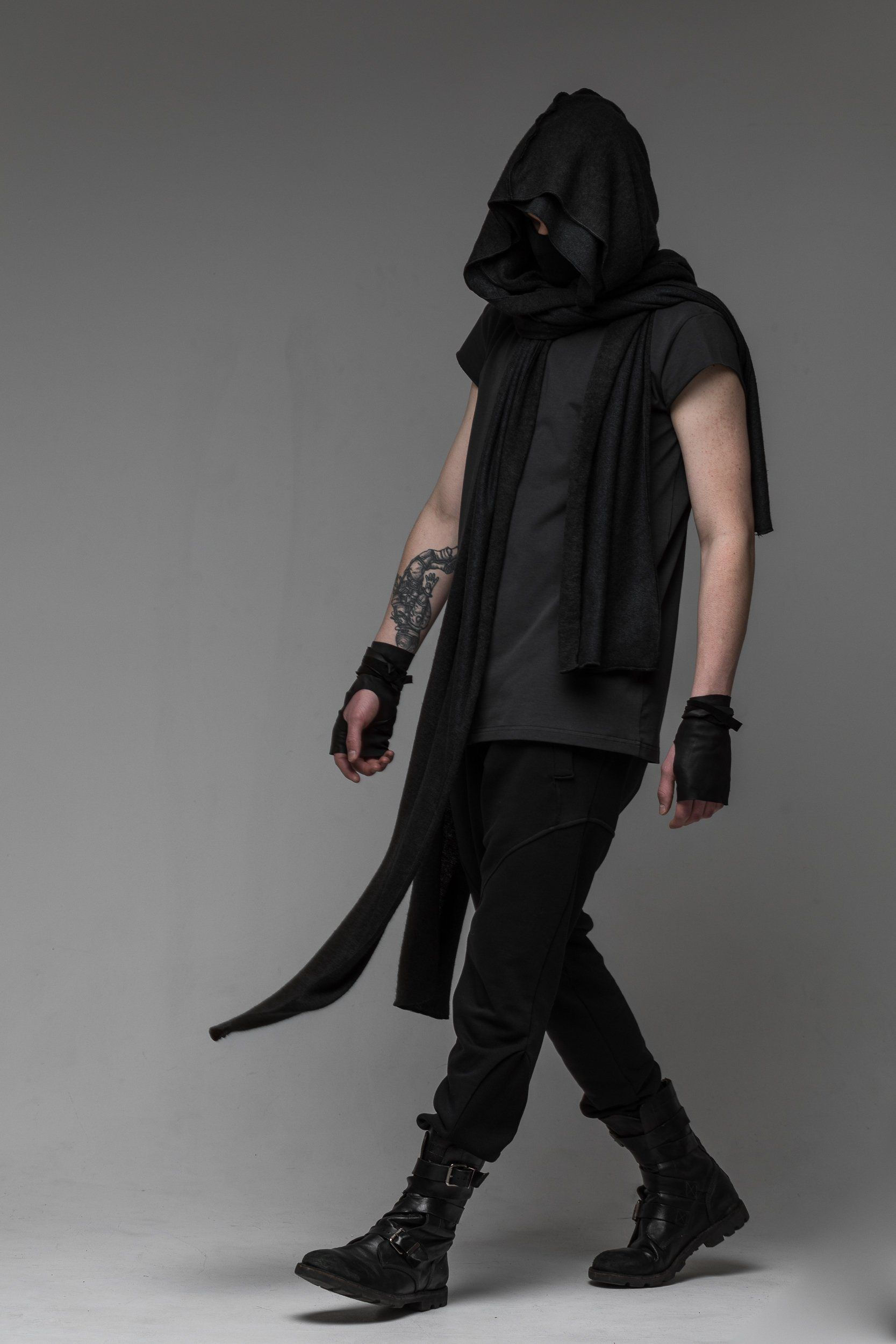 Wallpaper #r0VckI4B7YBJg1BVDp1n26 Hooded Scarf Cyberpunk Clothes Cyberpunk Fashion Hooded Scarf