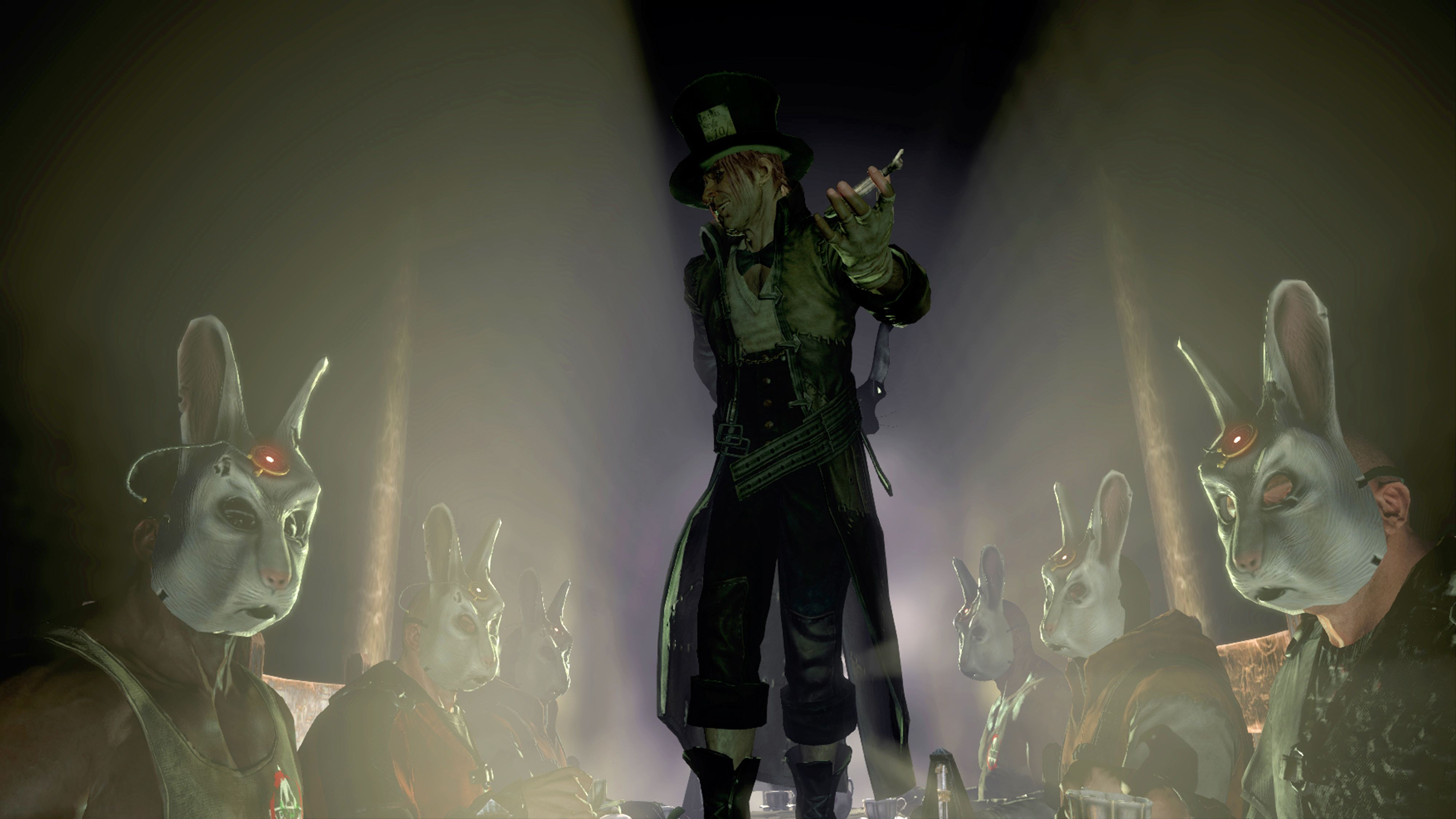 Wallpaper #m2d79ZIBSpphPi3-ZH-v161 A Man Standing in Front of Rabbits Wearing Bunny Ears and Holding a
