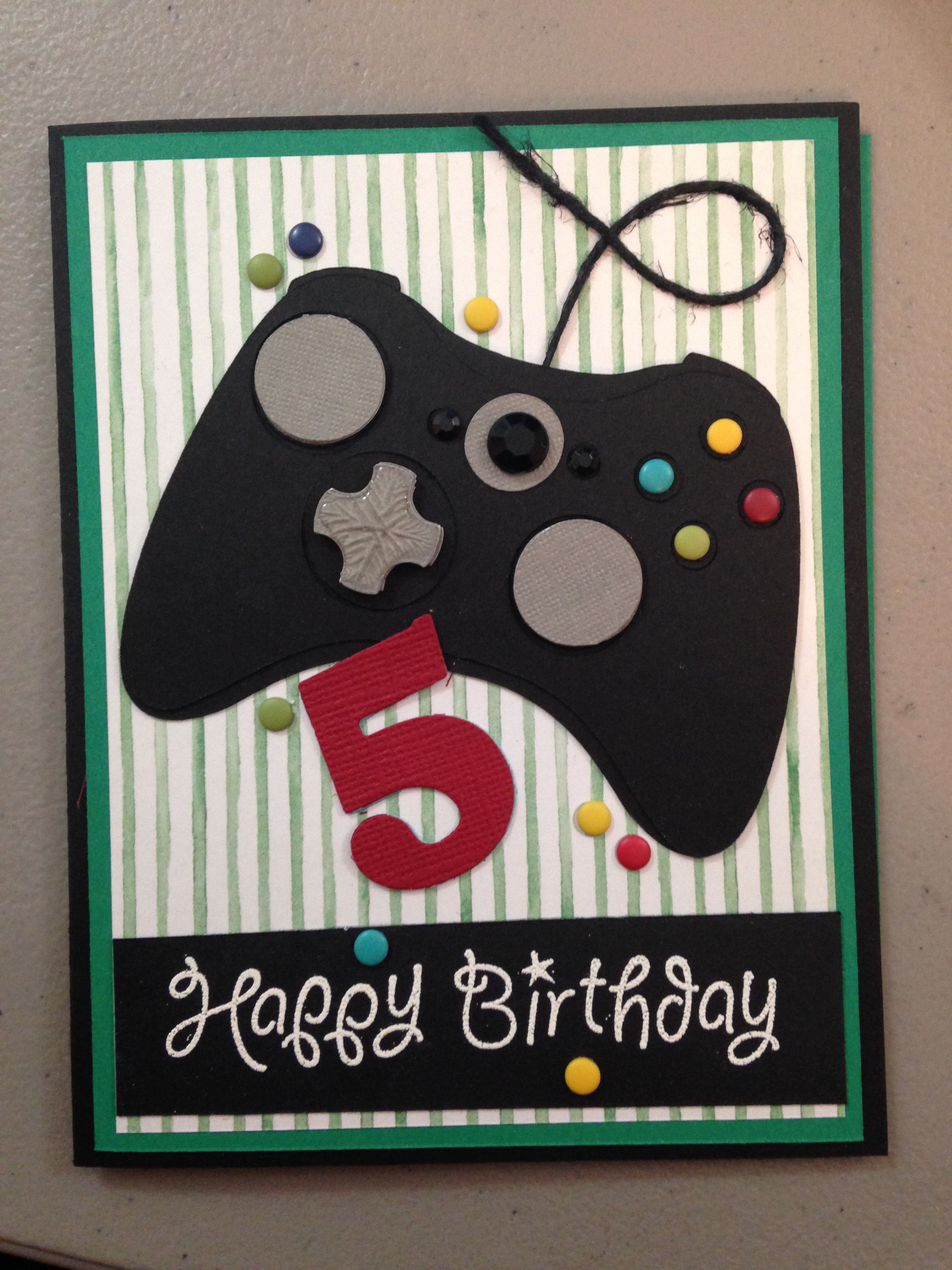 Wallpaper #PzHfNZMB5zzyi_yYK1hL218 Birthday Card for My Little Gamer Cricut Birthday Cards Kids Cards