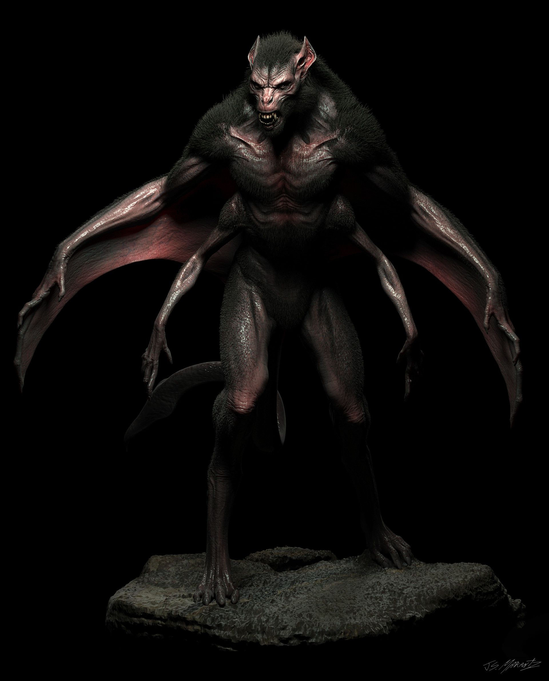 Wallpaper #6WgjJJMBSpphPi3-6Te2133 Artstation Concept Art Workshop Demo Bat Creature Jerad Marantz