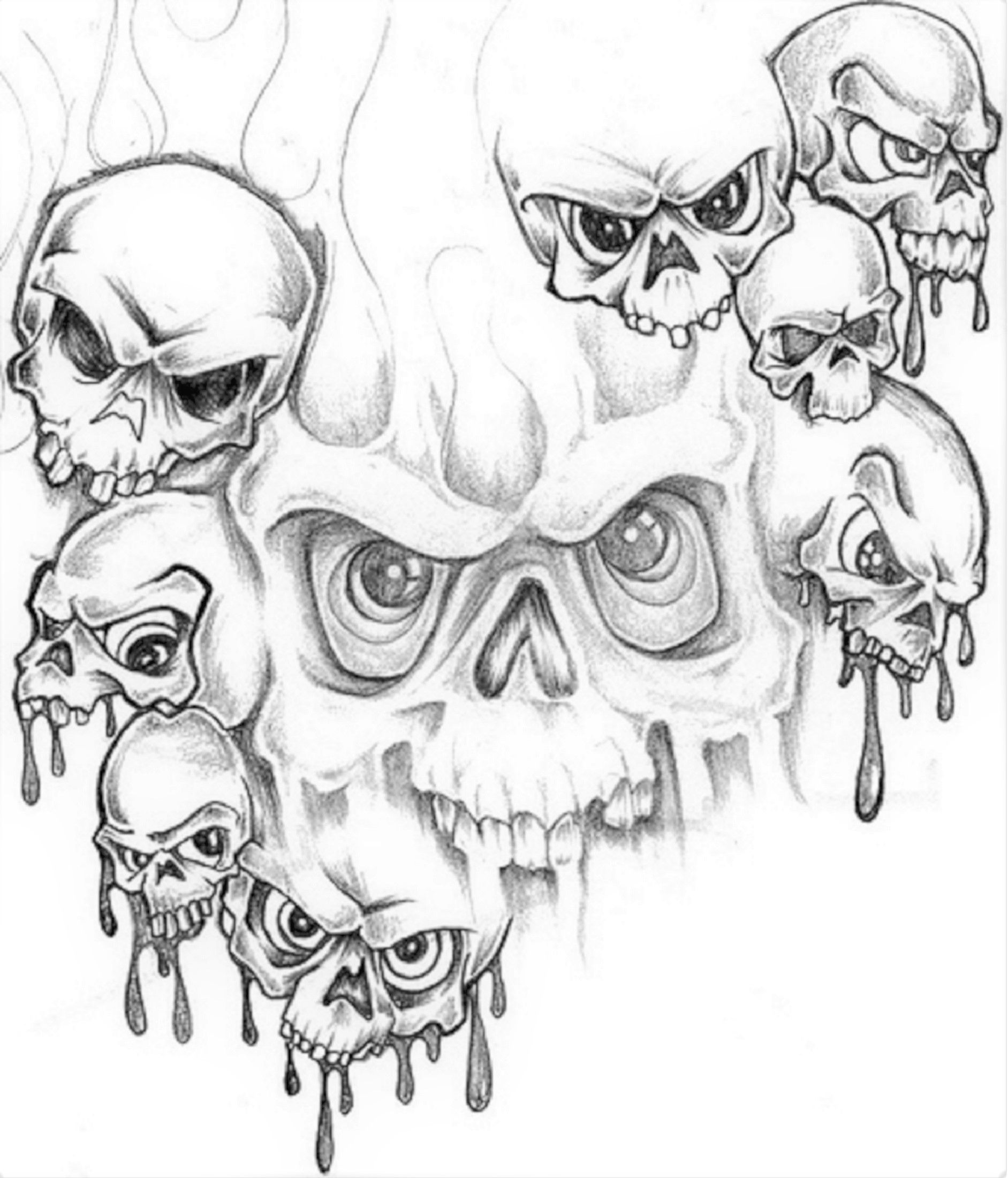 Wallpaper #PmfeEZMBSpphPi3-ofnP223 Pin on Skulls Drawing