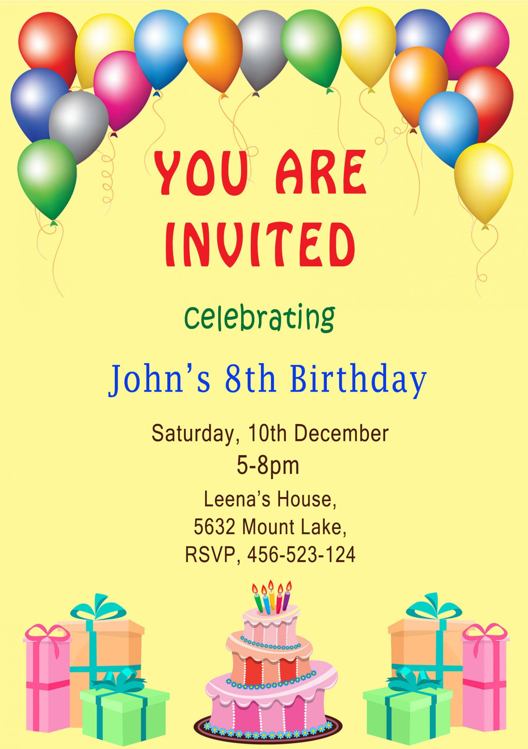 Wallpaper #lTEHNpMB5zzyi_yYM1jN63 Birthday Invitation Card Sample Printable Templates Free