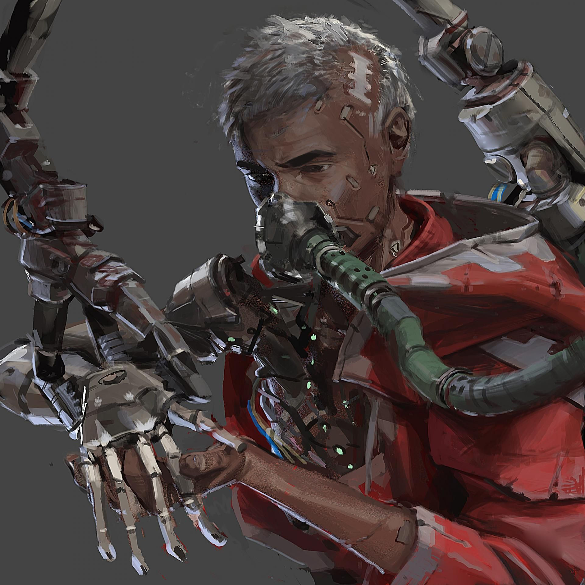 Wallpaper #FRnJHo8BtGB6xQ78EXqT21 Cybernetic Arm by Phoebe Herring Warhammer 40k Artwork Warhammer