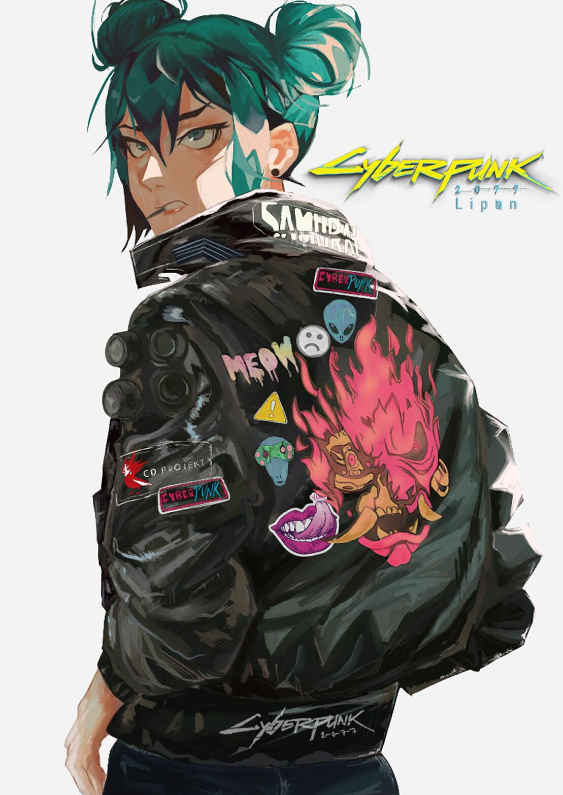 Wallpaper #d31B844Bnwiau_P6HAzh17 Cyberpunk 2077 V by Lipon18 Kazuliski Cyberpunk Anime Cyberpunk