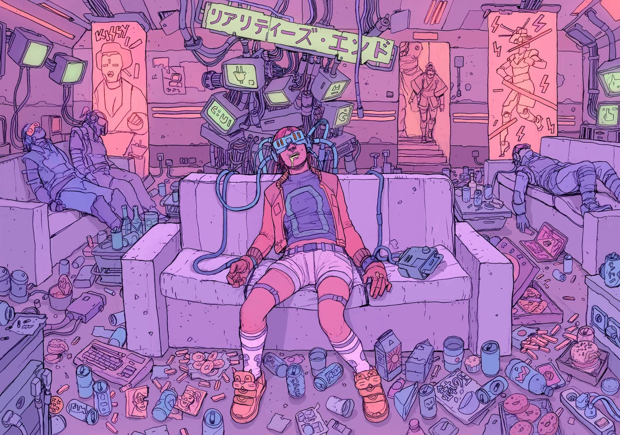 Wallpaper #nhm4BI8BtGB6xQ788E_C57 Josan Gonzalez Arte Cyberpunk Arte De Ilustracion Arte Grafico