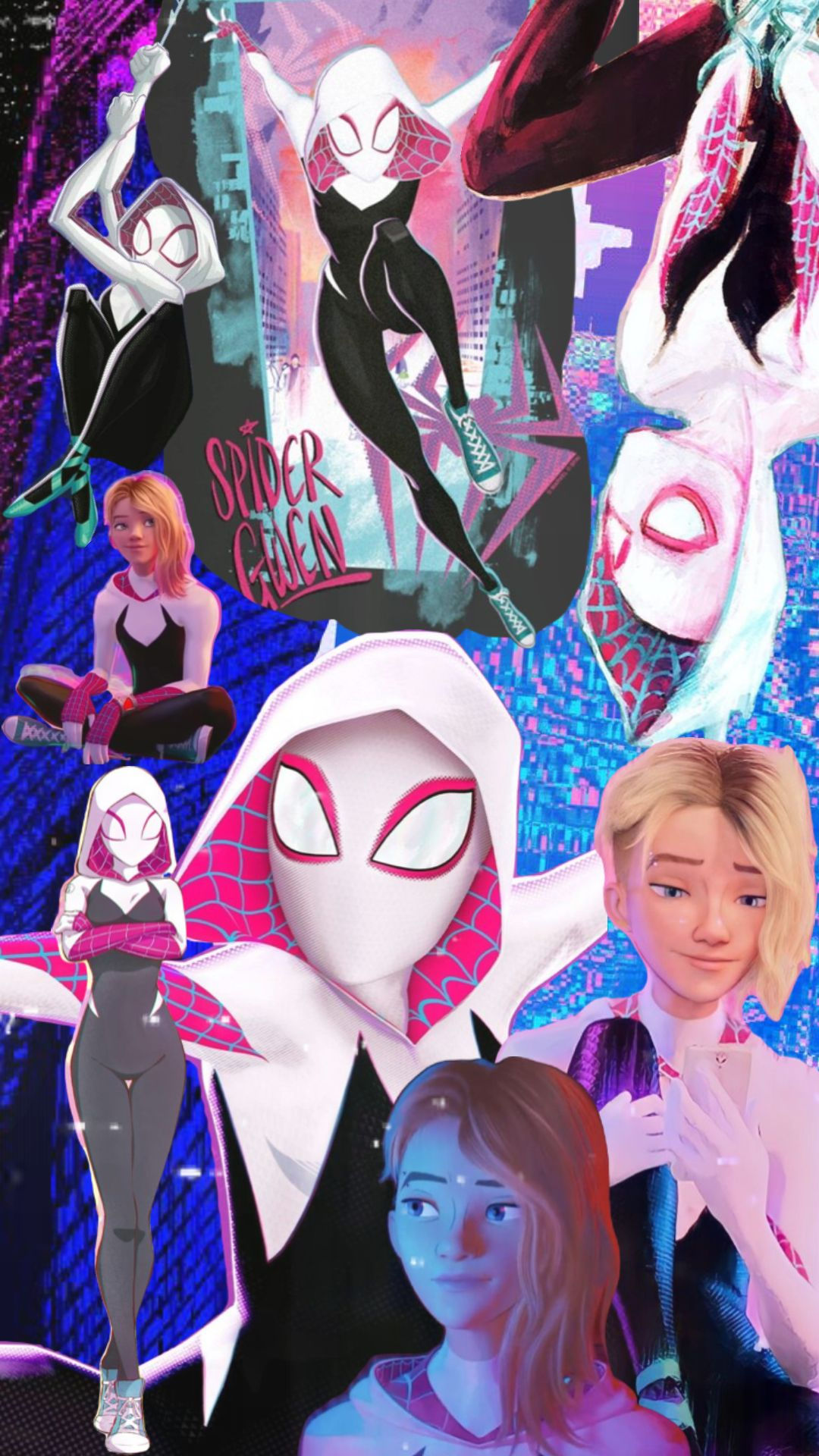 Wallpaper #yvSEOpMBKFX8bn3r9HhD266 Spidergwen Gwenstacy Spiderman Spidermanaesthetic Glitch