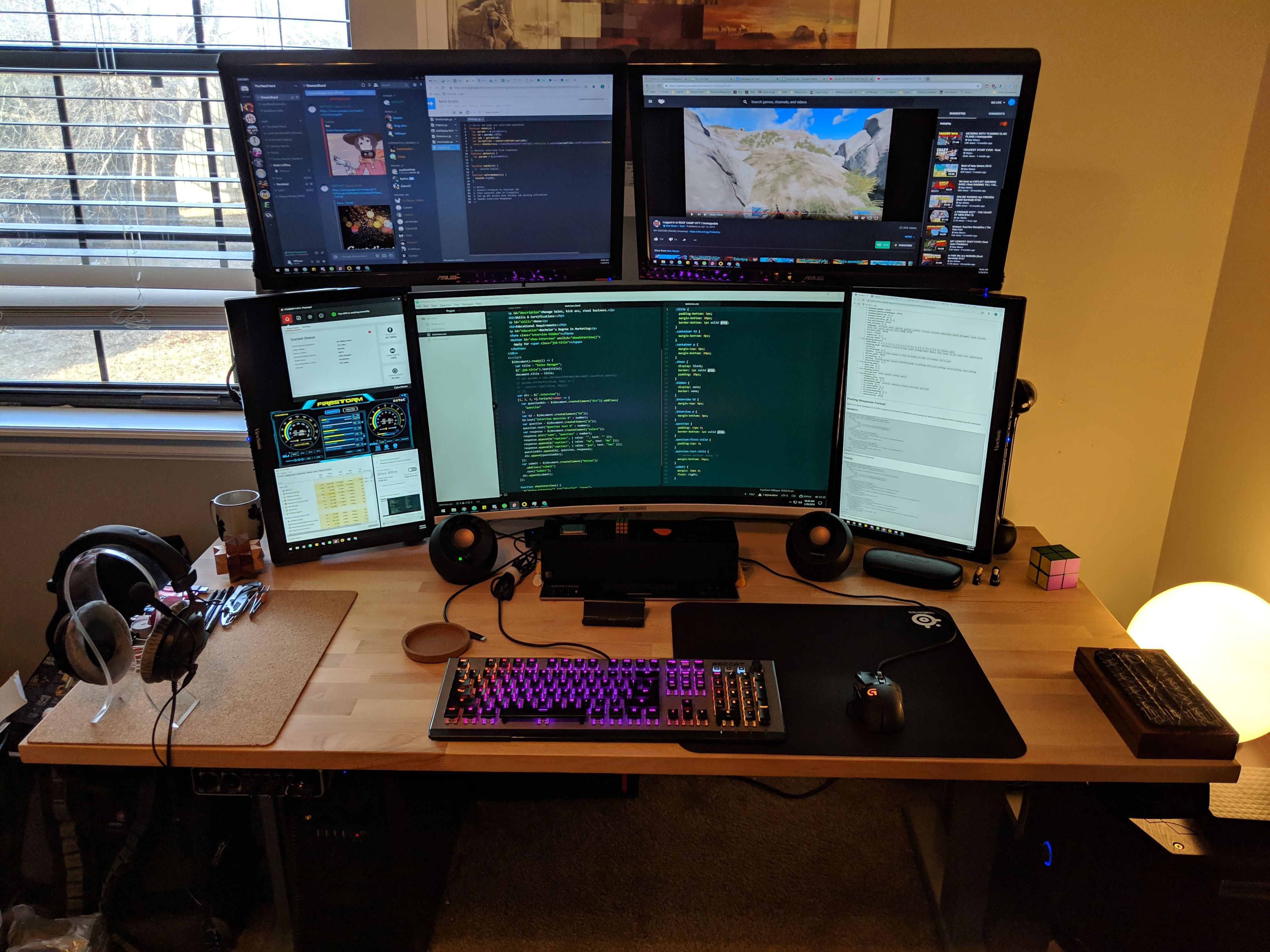 Wallpaper #9a764 21 Multi Monitor Computer Desk Setup Ideas for Tech Lovers