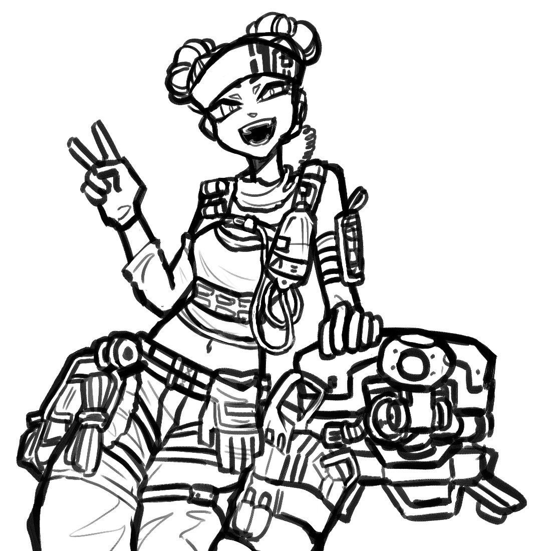 Wallpaper #VkUDjY4B7YBJg1BVJJx516 Apex Legends Coloring Pages Crypto Askworksheet