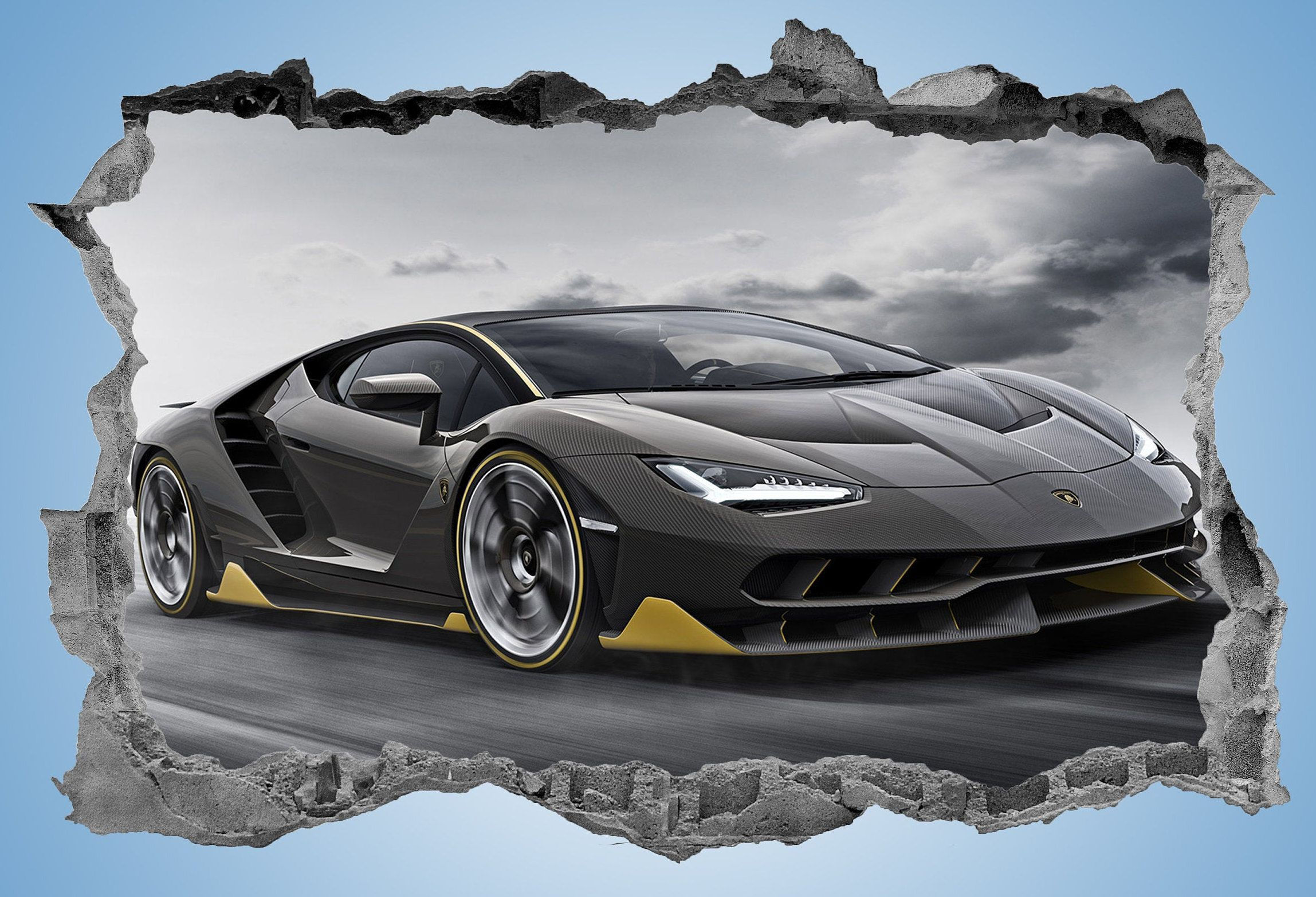 Wallpaper #O33s9I4Bnwiau_P6MRHO46 Super Carwall Decalstickerdecor3dcarwall Artsports Cardecal