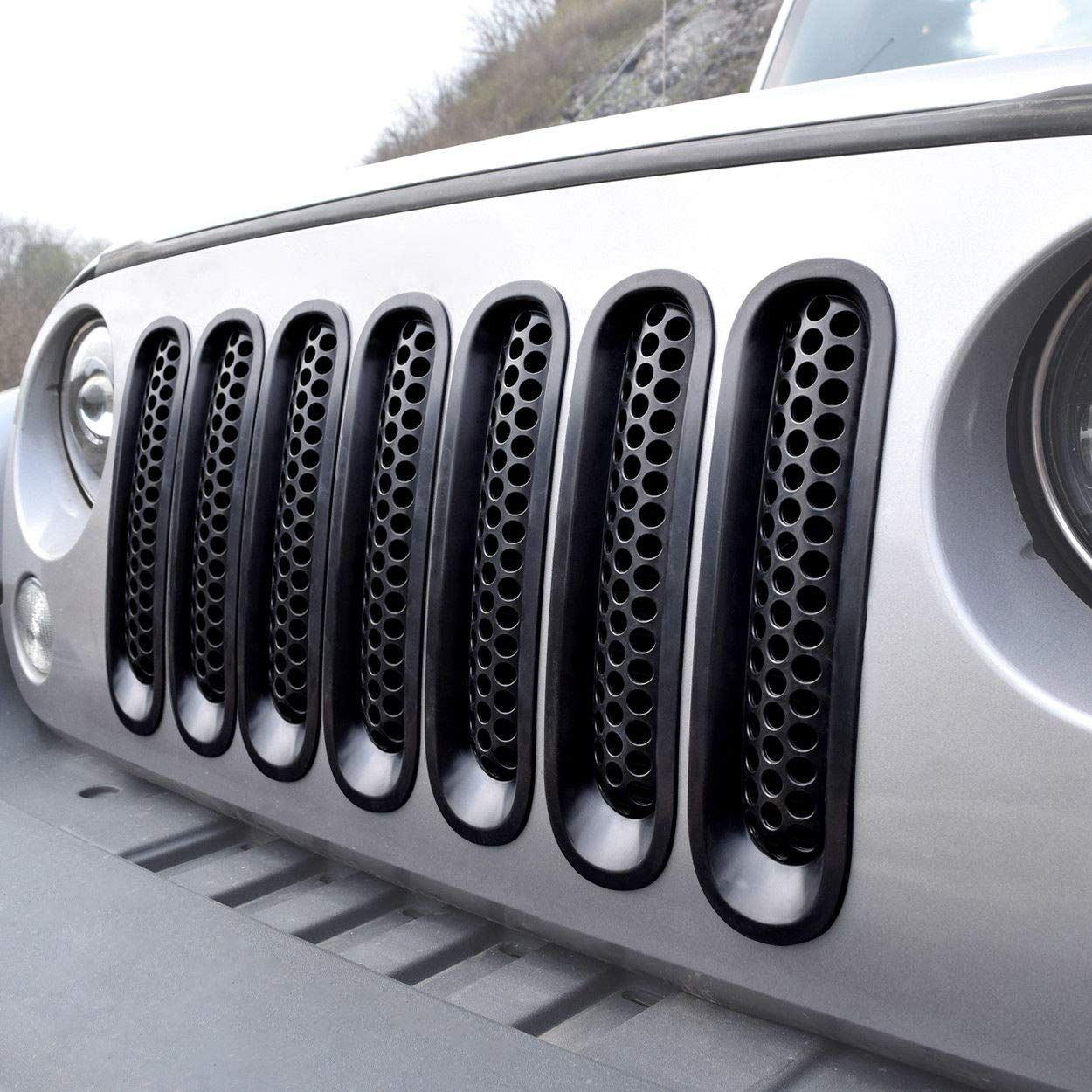 Wallpaper #IWdD55IBSpphPi3-bTfF268 Upgrade Clip in Version Icars Matte Black Mesh Grill Insert Jeep