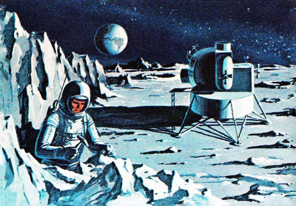 Wallpaper #PV7nMpMBborbLbczbmCQ43 Embedded Image Planets Art Outer Space Art Retro Futurism