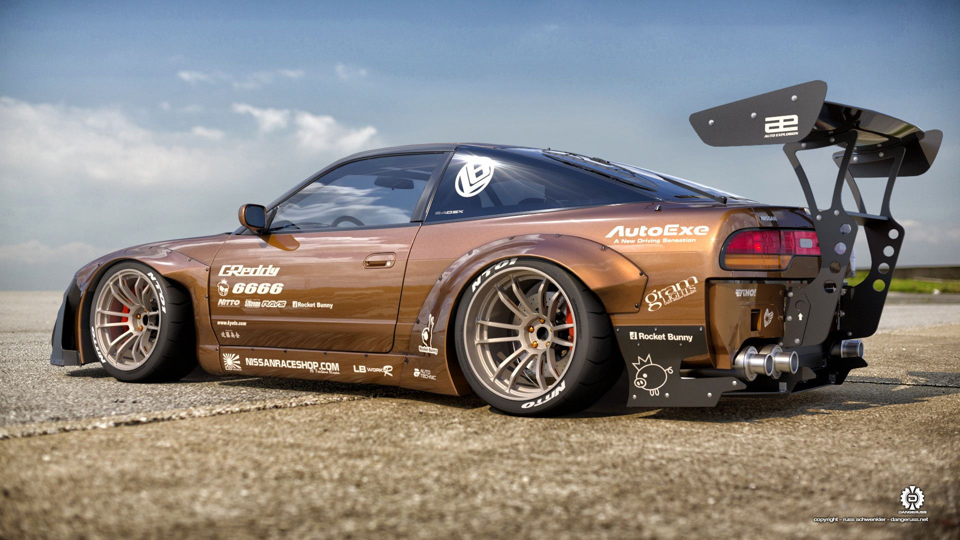 Wallpaper #77b25 Nissan 240sx Rocket Bunny Nissan GTR Tuned by Liberty Walk