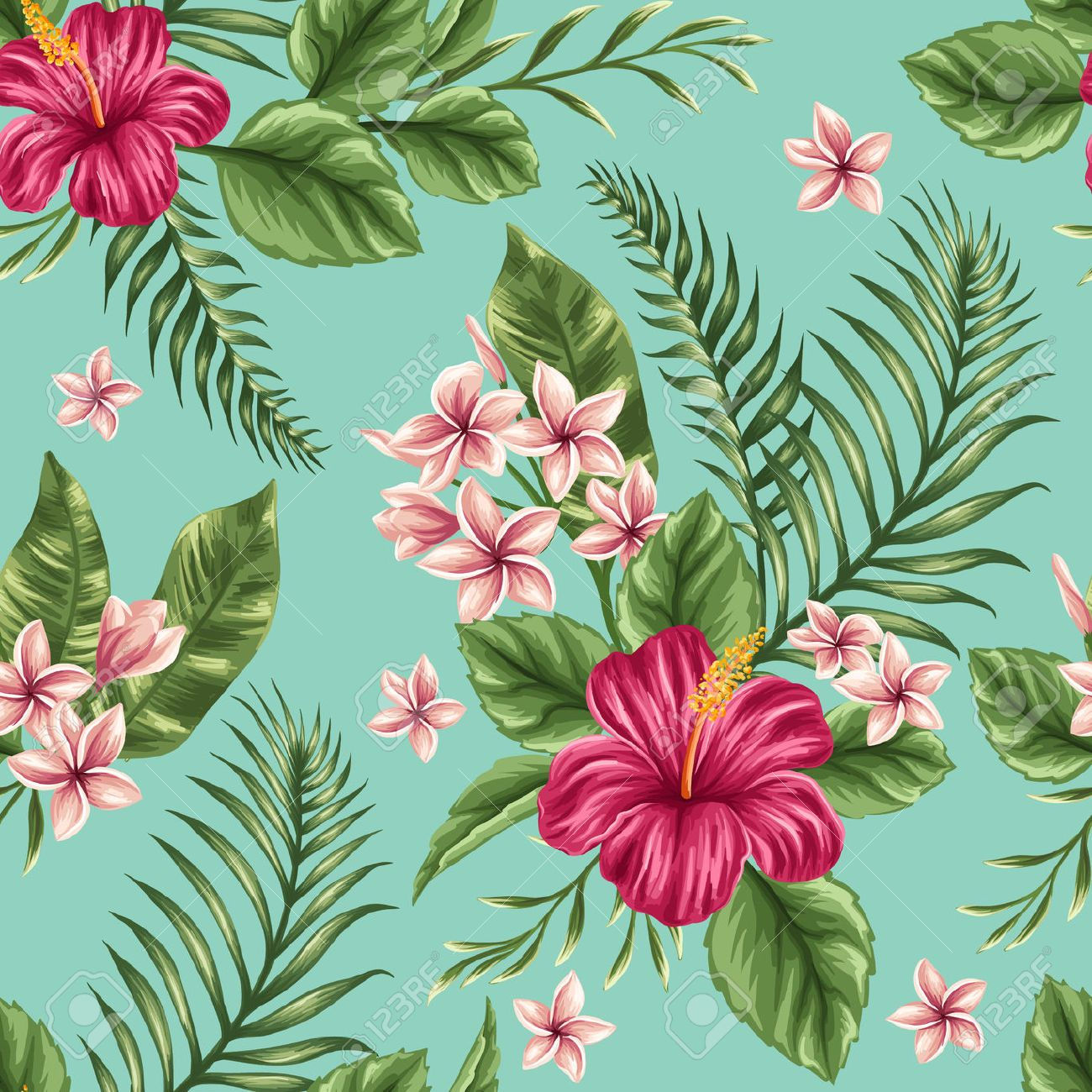 Wallpaper #4GdP9JIBSpphPi3-k3mn208 Tropical Flower Pattern Google Tropical Flowers Pattern Vector