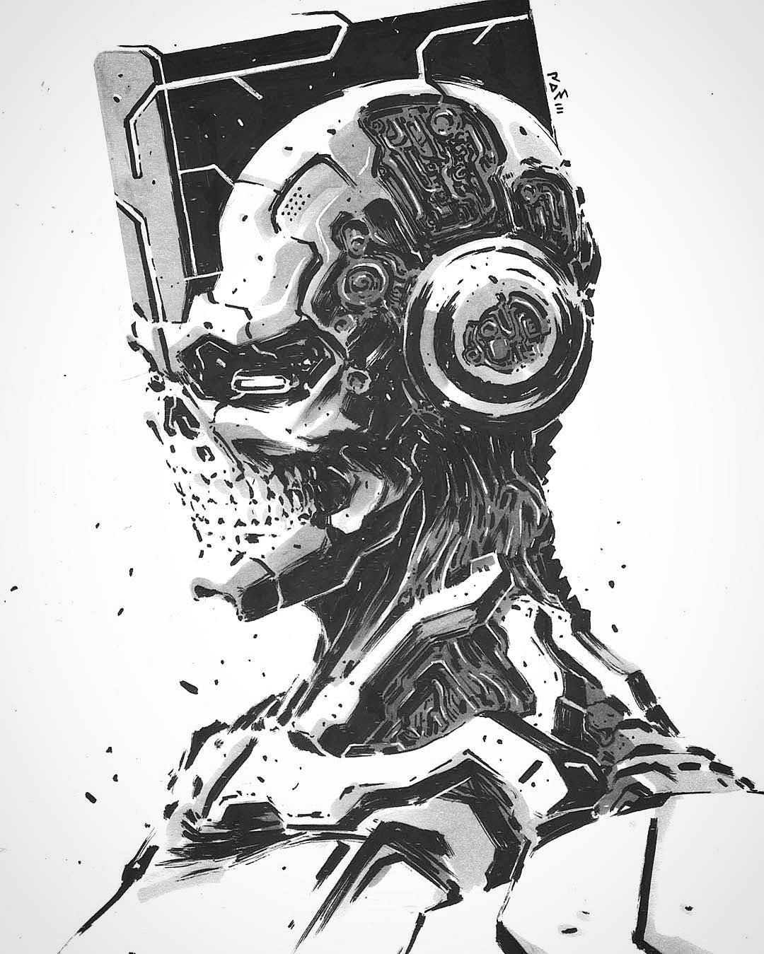 Wallpaper #0EX_ko4B7YBJg1BVl57s33 67356 13032017 Tek Skullz Art Artdaily Arthabit