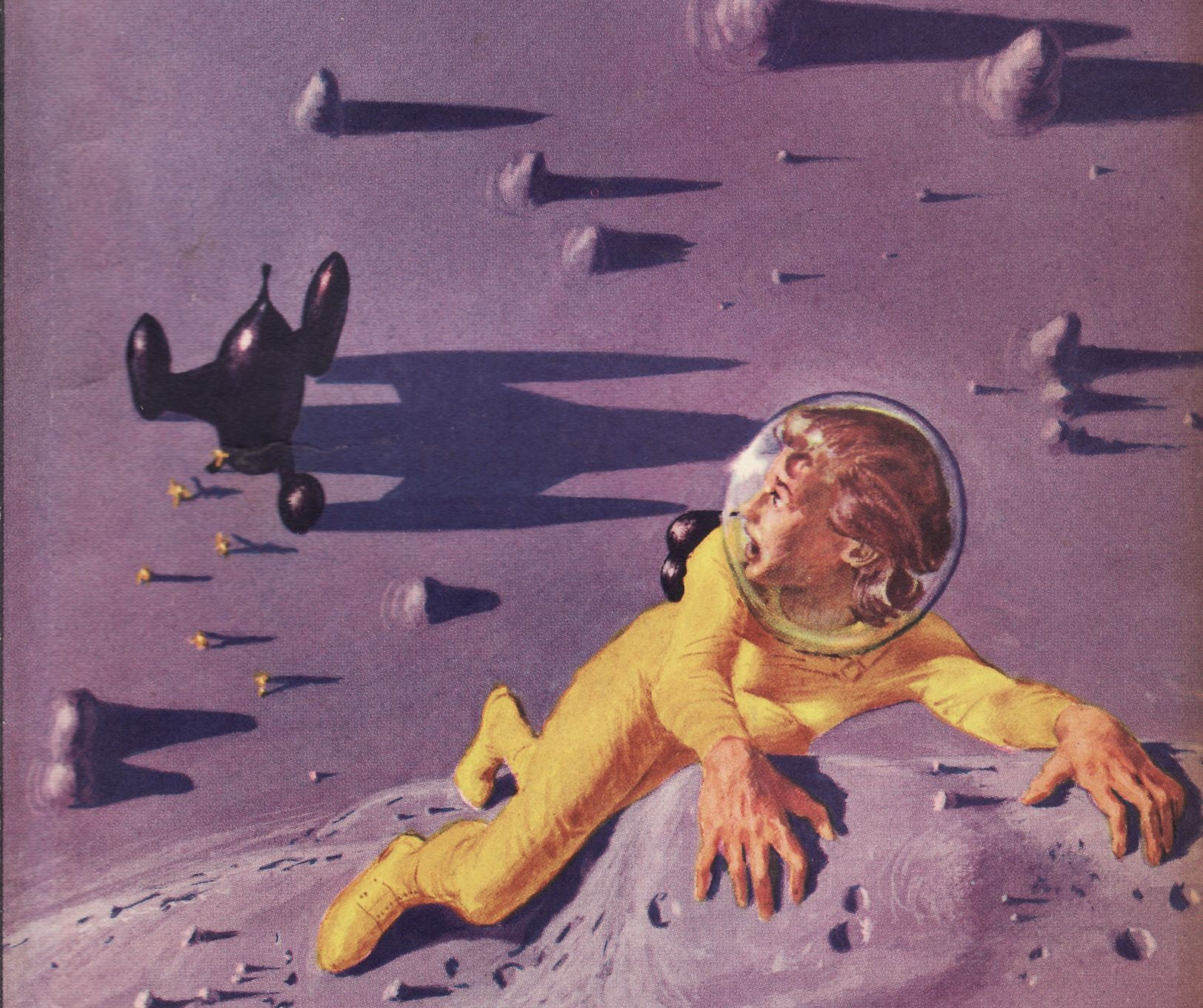 Wallpaper #-vSTOpMBKFX8bn3rTngm182 Retro Futurism Science Fiction Rocket Girl in Yellow Retro Future