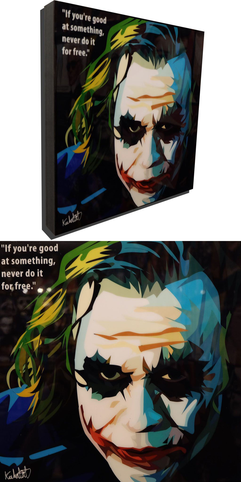 Wallpaper #LVgVNJMBzN9vxX34dDur84 The Joker Heath Ledger Pop Art Poster Infamous Inspiration