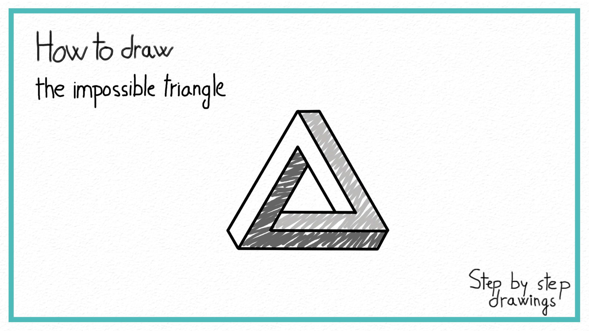 Wallpaper #hmdvBZMBSpphPi3-jLzE194 How to Draw the Impossible Triangle Howto Howtodraw Easydrawing