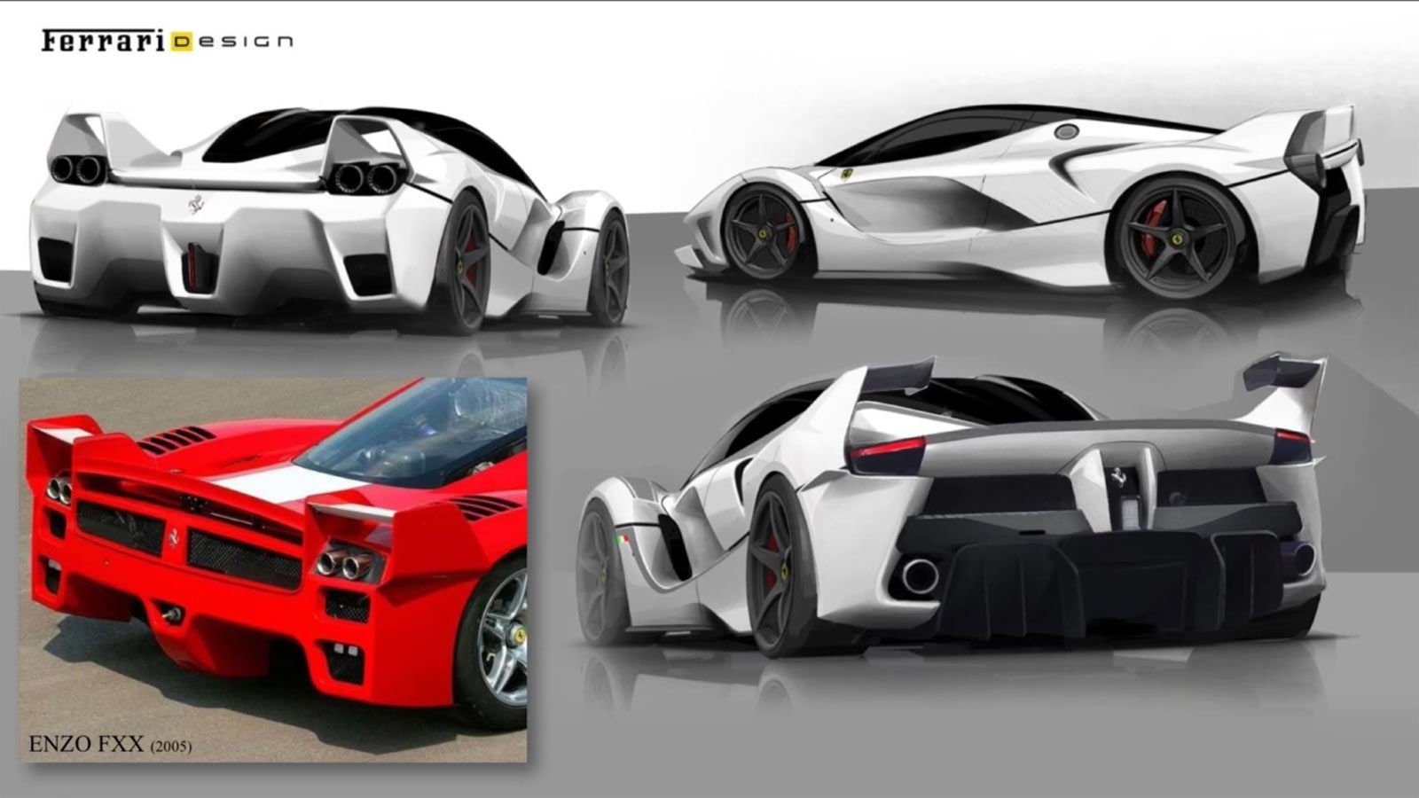 Wallpaper #ZRlxOI8BtGB6xQ78yagP15 Ferrari Fxx K Design Sketch Renders and Enzo Rear End Comparison