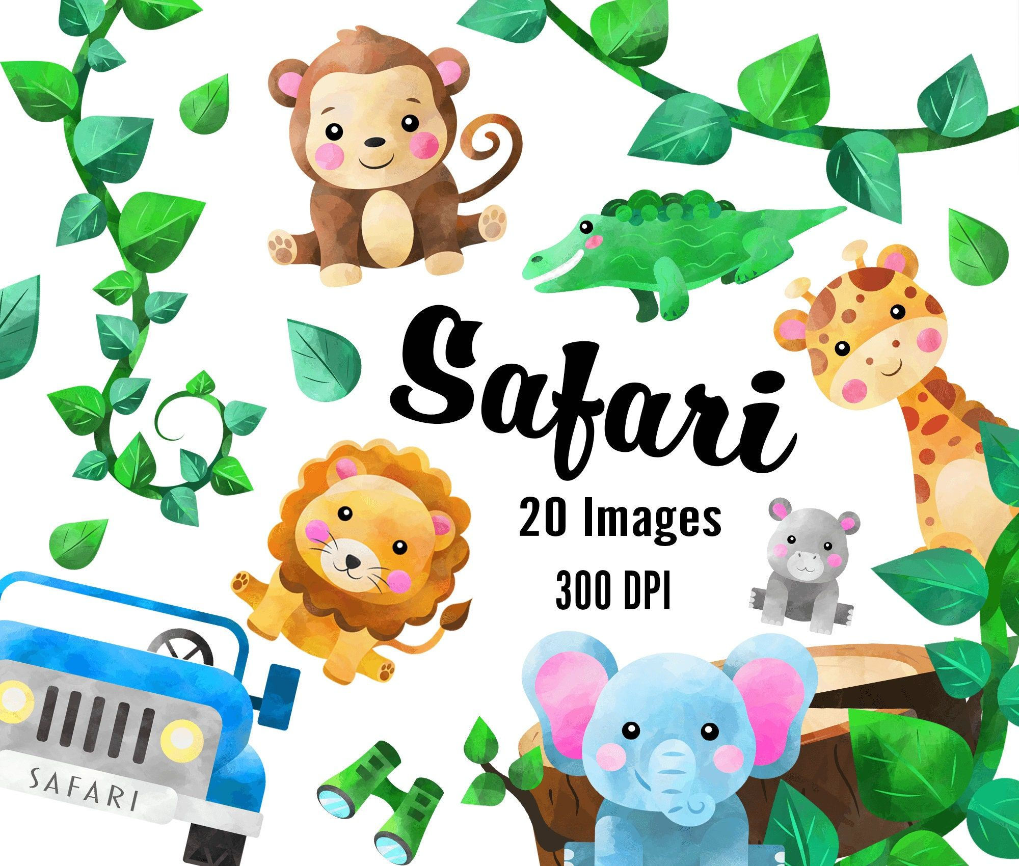 Wallpaper #03c4b Happy Jungle Safari Birthday Our Amhiraya Studio