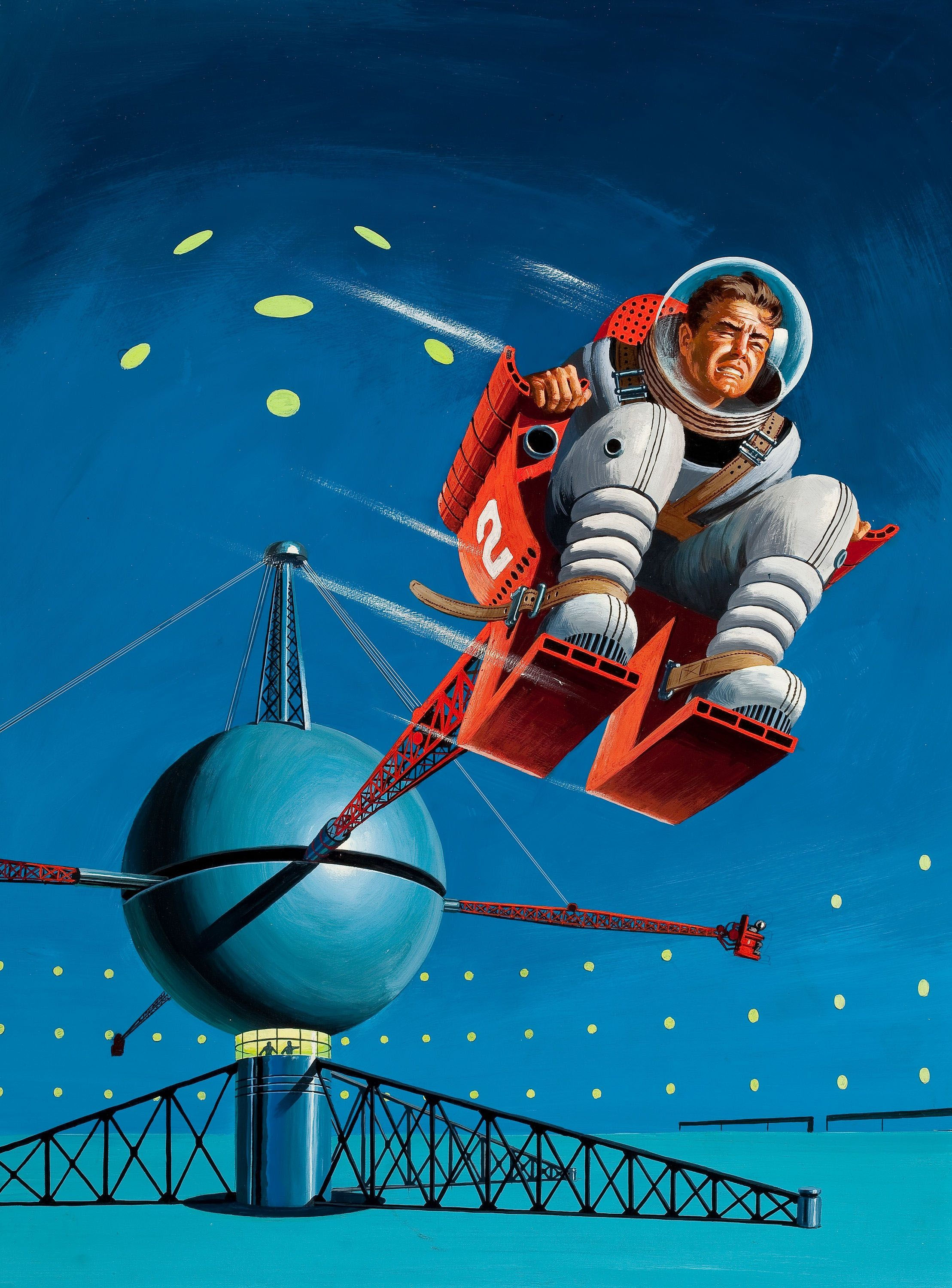Wallpaper #shcGPpMBPLD5_VENWN5x170 Ed Valigursky Orbit Science Fiction 5 Cover 1954 Retro Futurism