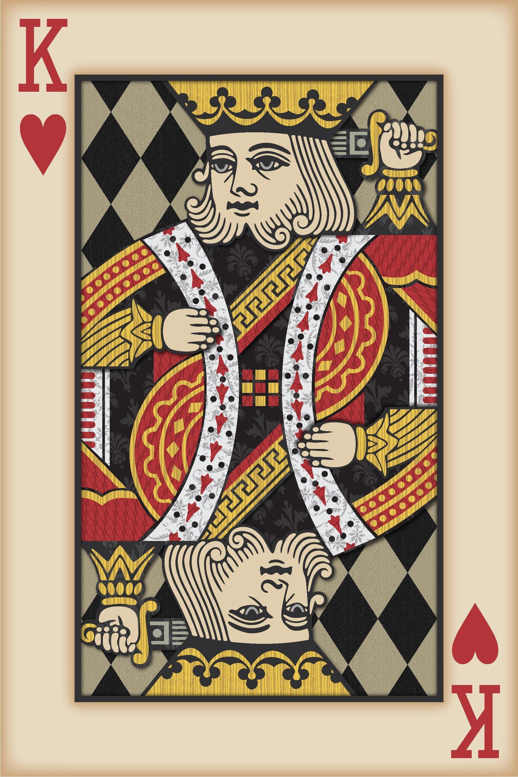 Wallpaper #a150b Joker Art Joker Card Playing Cards Art Original Man Cave Art Etsy