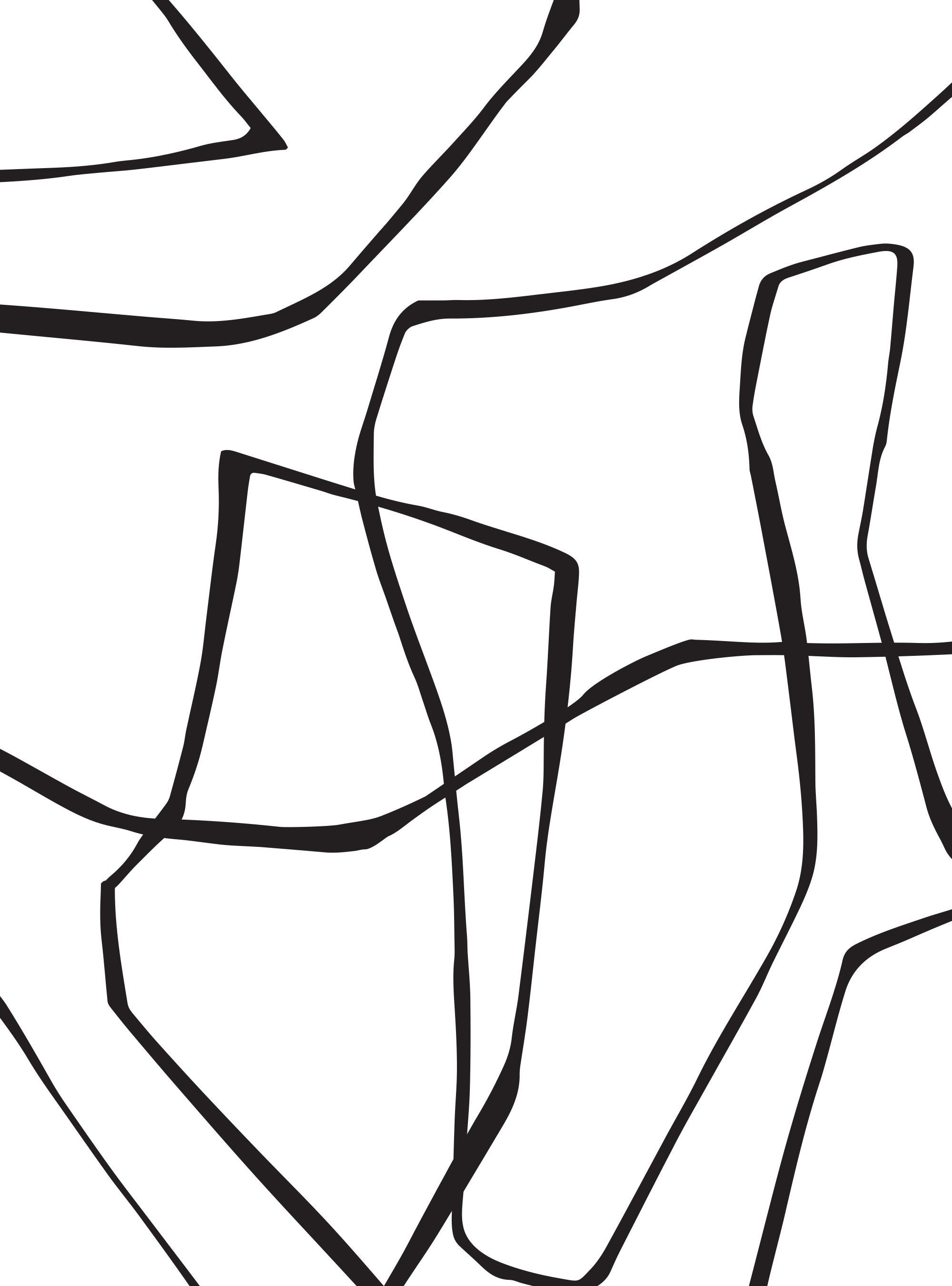 Wallpaper #rztWcJcBSWmA-tzpc4_4183 Entangled Lines Abstract Peel and Stick Mural