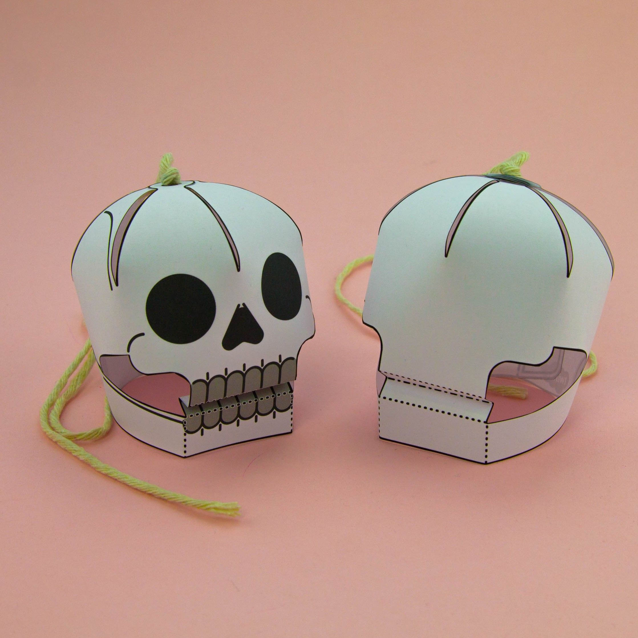 Wallpaper #lQMqZpMBpyOg8YnE0dqs29 Simple 3D Halloween Skull Activity Display Paper Craft for Party
