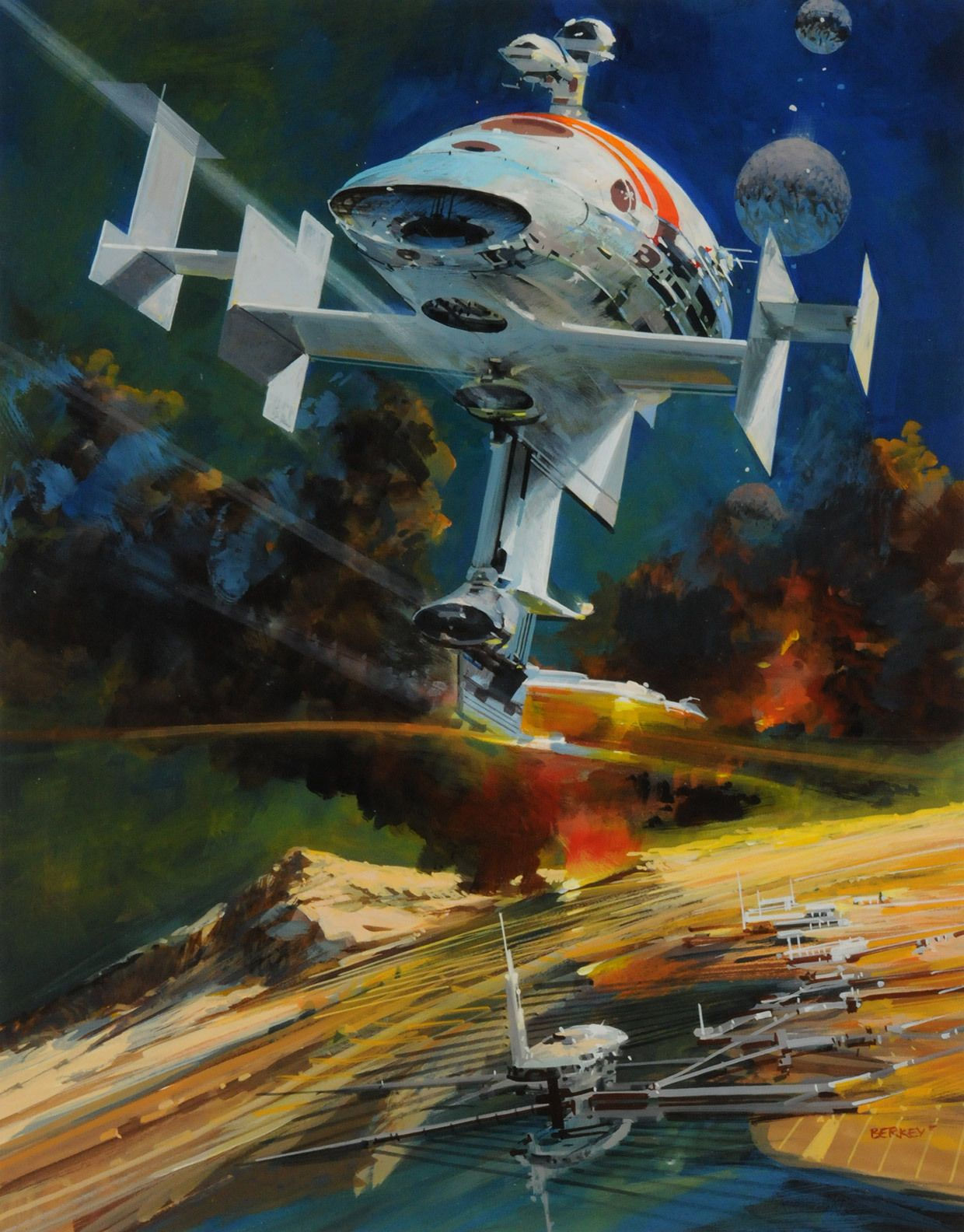 Wallpaper #VWhCJJMBSpphPi3-mDj940 John Berkey Arte Sci Fi Space Illustration Illustrations Science