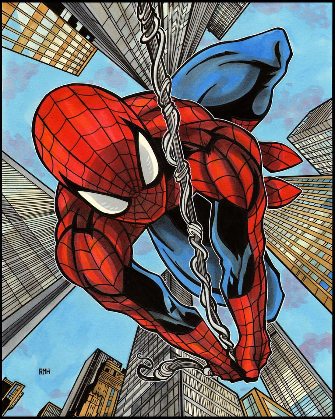 Wallpaper #D_QkOpMBKFX8bn3rd3iD159 Spidey by Rich Hennemann Spiderman Comic Amazing Spiderman Spiderman