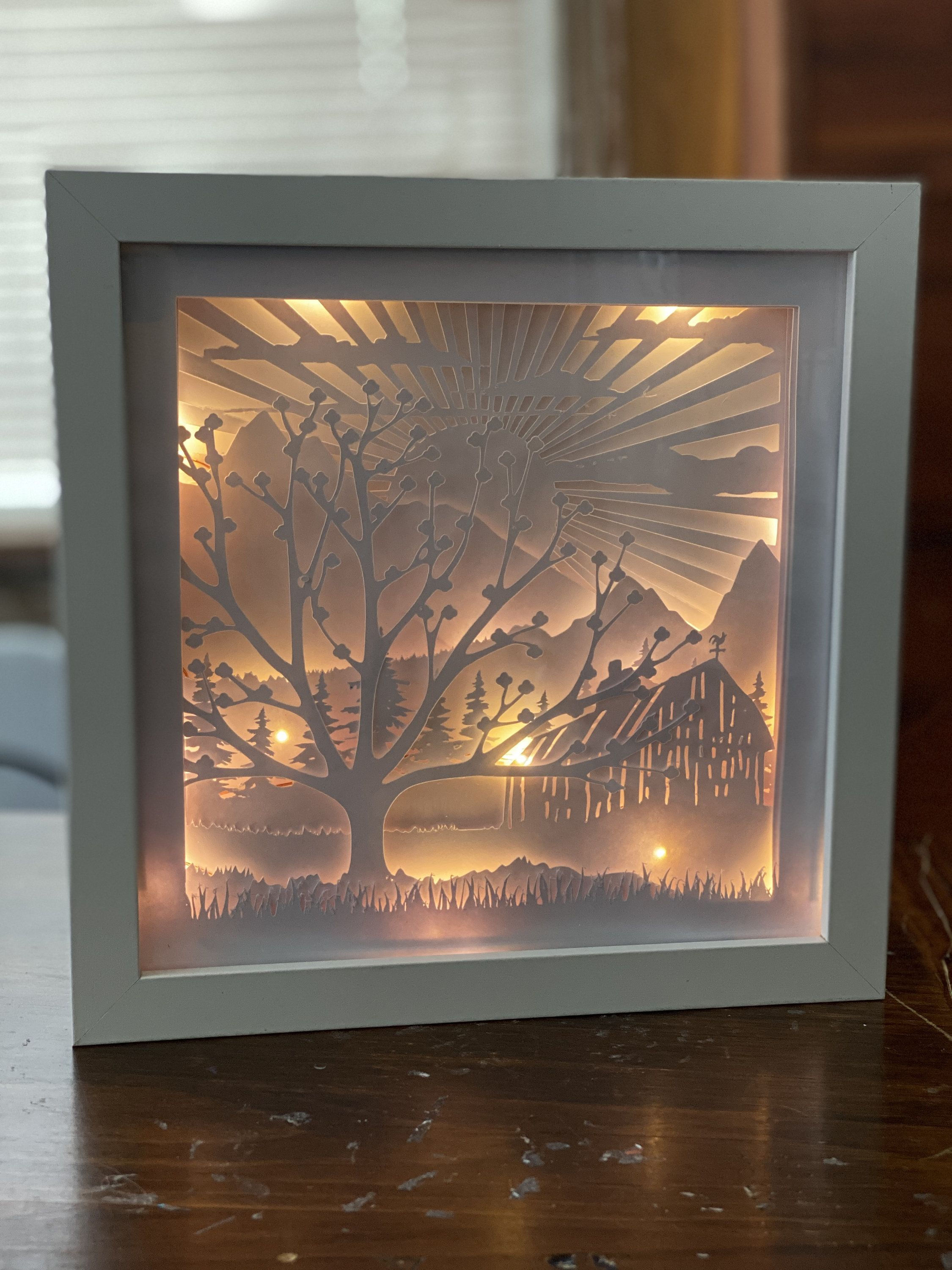 Wallpaper #IVZyd5cBsd6xcFiEyNob39 Diy Farm 3D Shadowbox Svg 3D Shadow Box Cricut Shadow Box Layered Paper