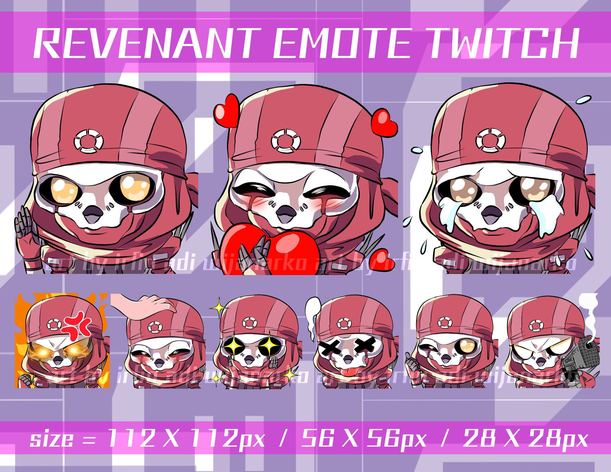 Wallpaper #3mglH5MBSpphPi3-wyrL178 Revenant Apex Legends Twitch Emotes Pack Revenant Apex Etsy the