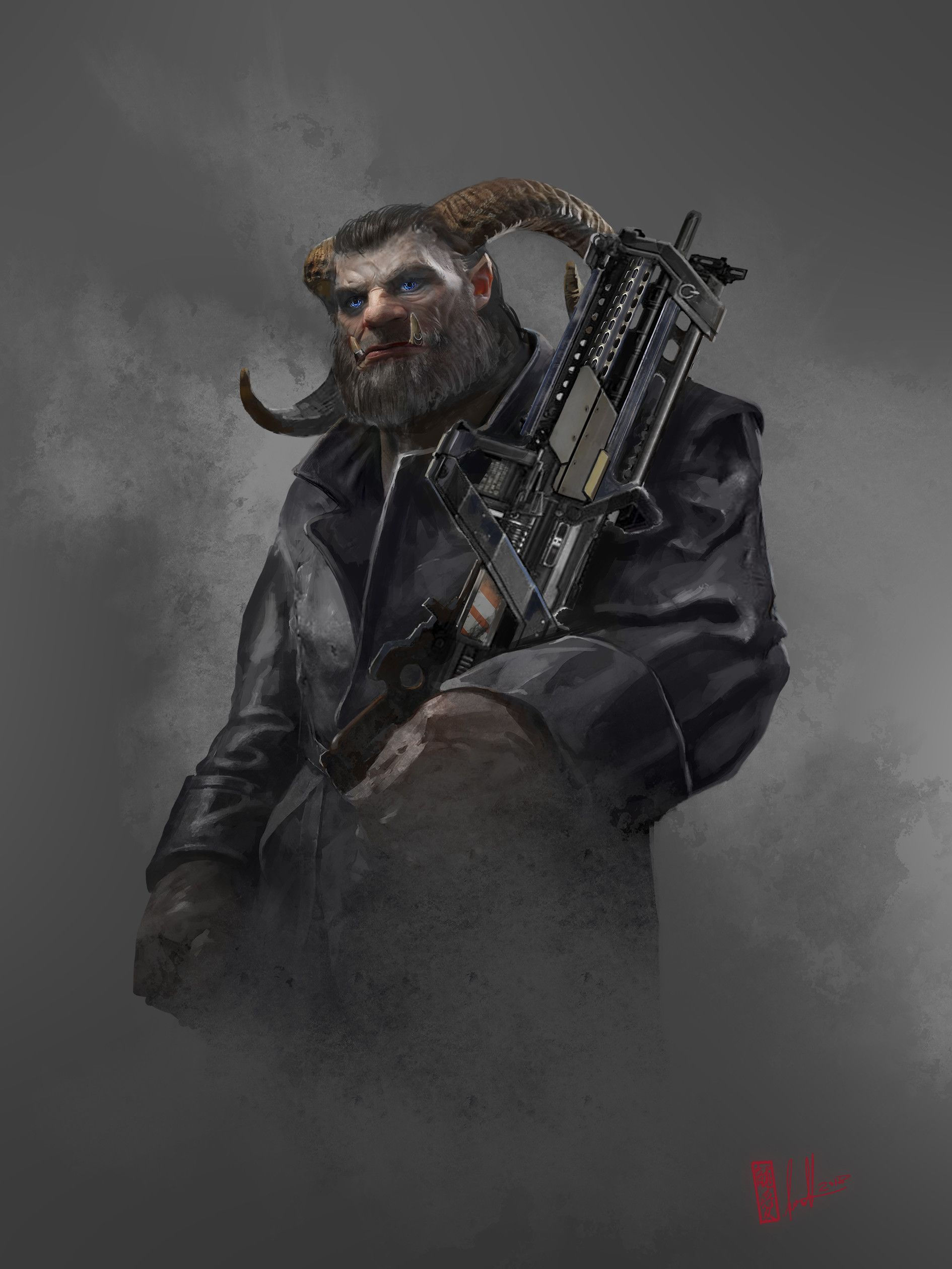 Wallpaper #ZmiMF5MBSpphPi3-4Q9124 Shadowrun Concept Art