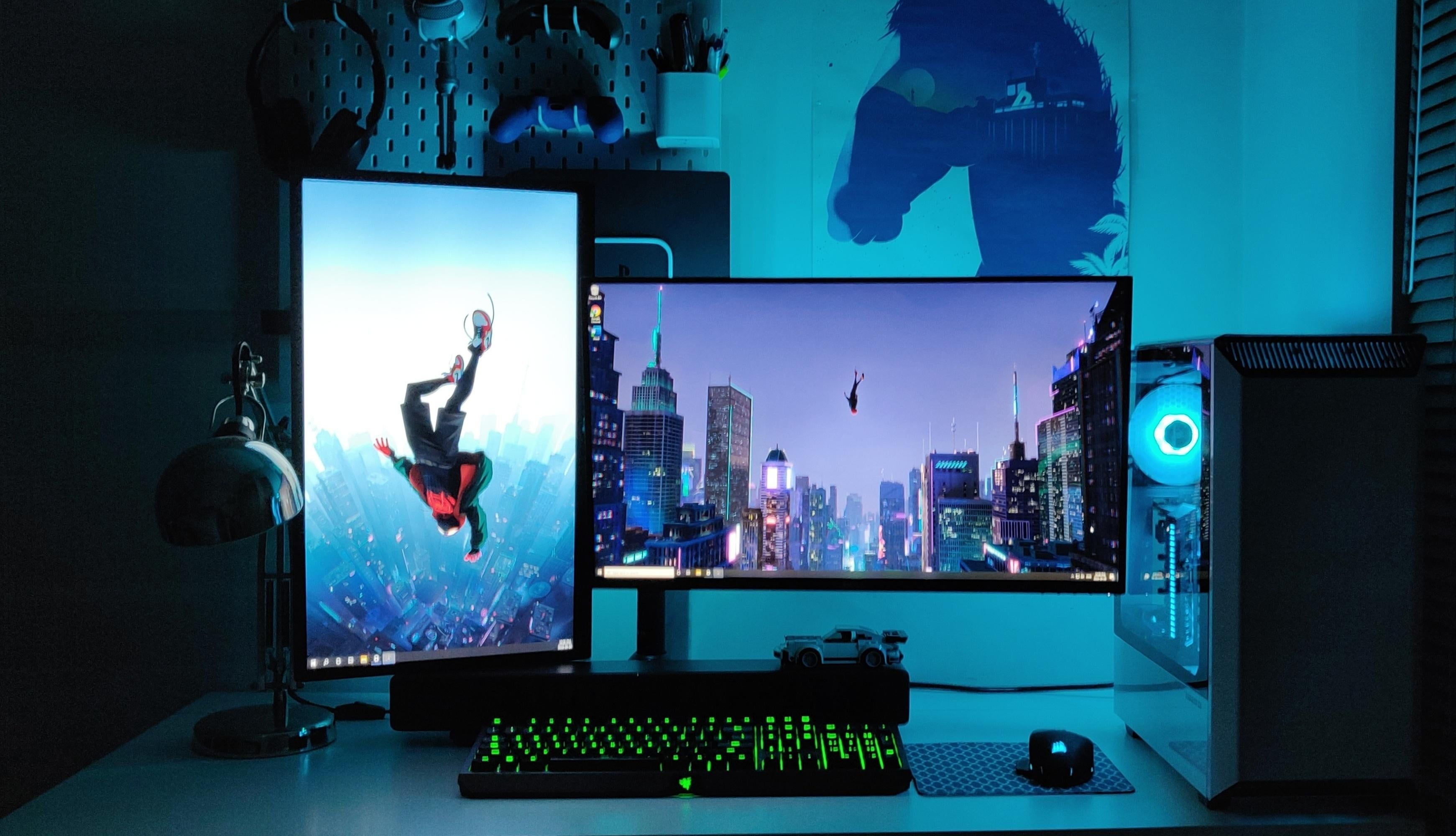 Wallpaper #9a764 21 Multi Monitor Computer Desk Setup Ideas for Tech Lovers