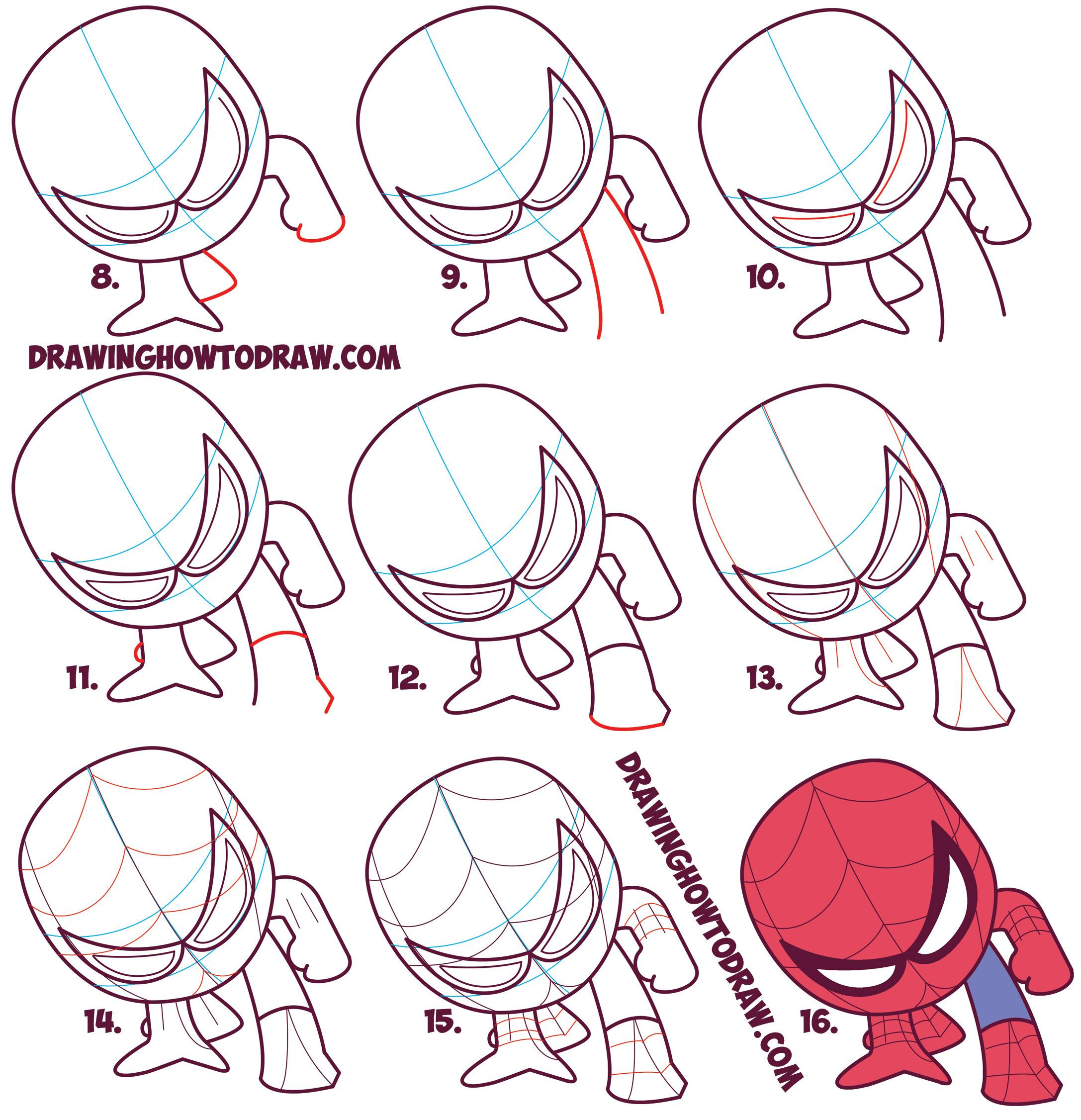 Wallpaper #2DG6NZMB5zzyi_yYf1cF368 How to Draw Cute Spiderman Chibi Kawaii Easy Step by Step Drawing